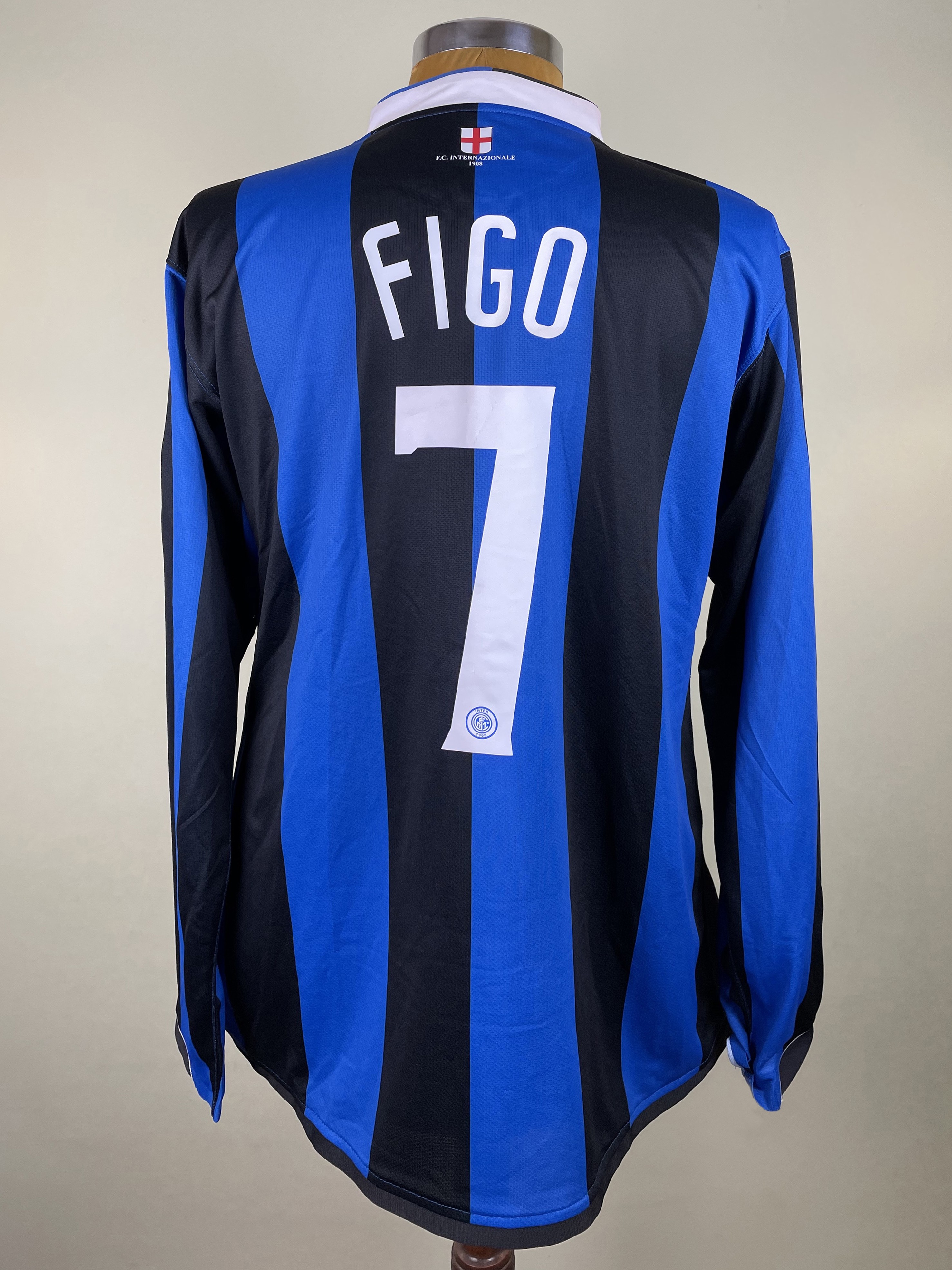 Luis Figo's Inter Milan 2006/2007 Match Shirt - CharityStars