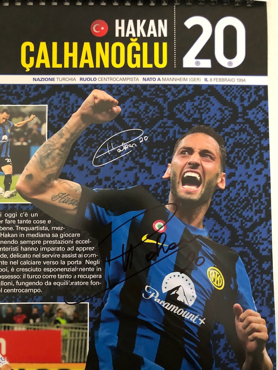 Inter Official Calendar 2024 - Signed by the players - CharityStars