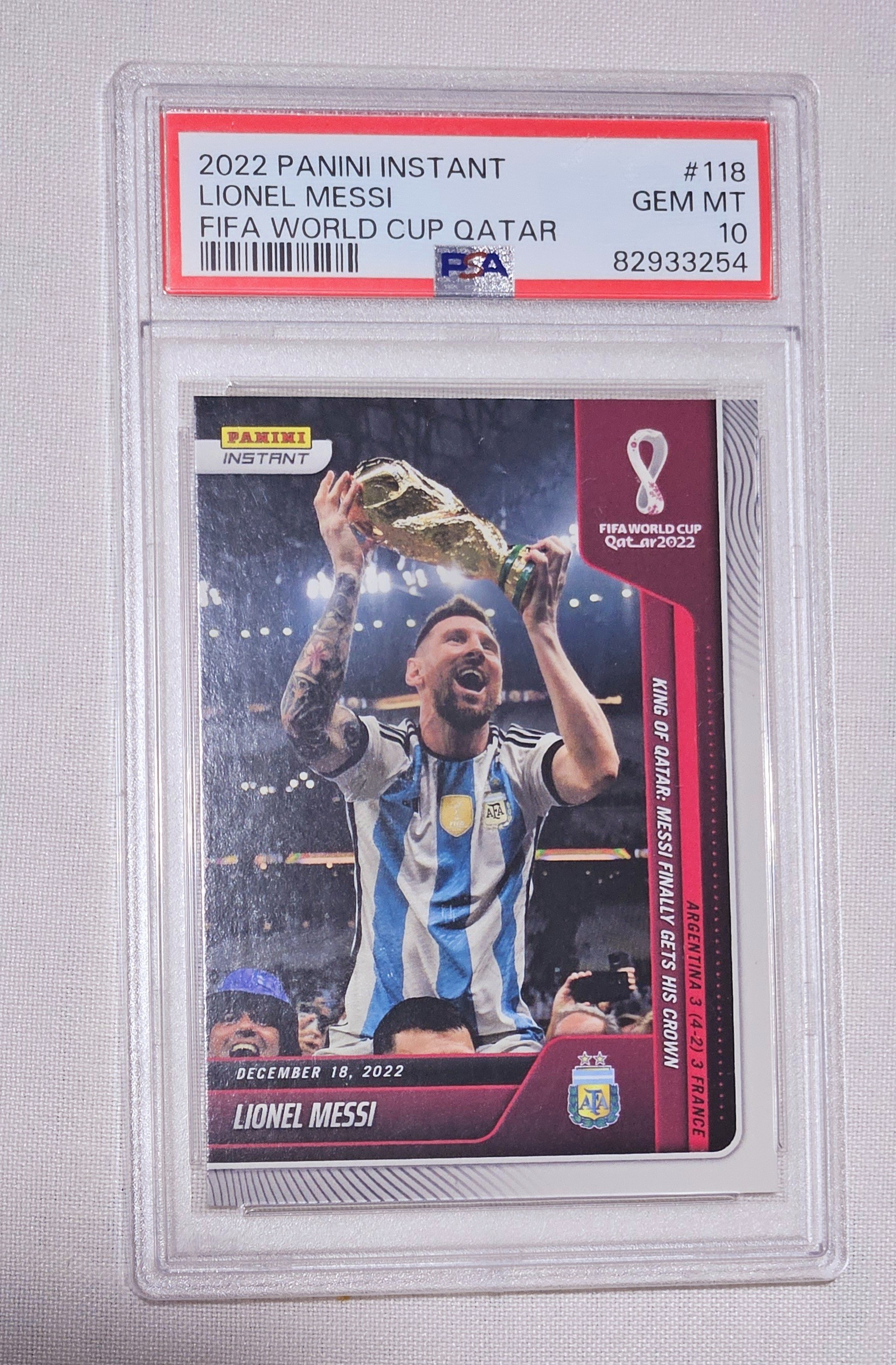 fifa world cup 2022 messi card