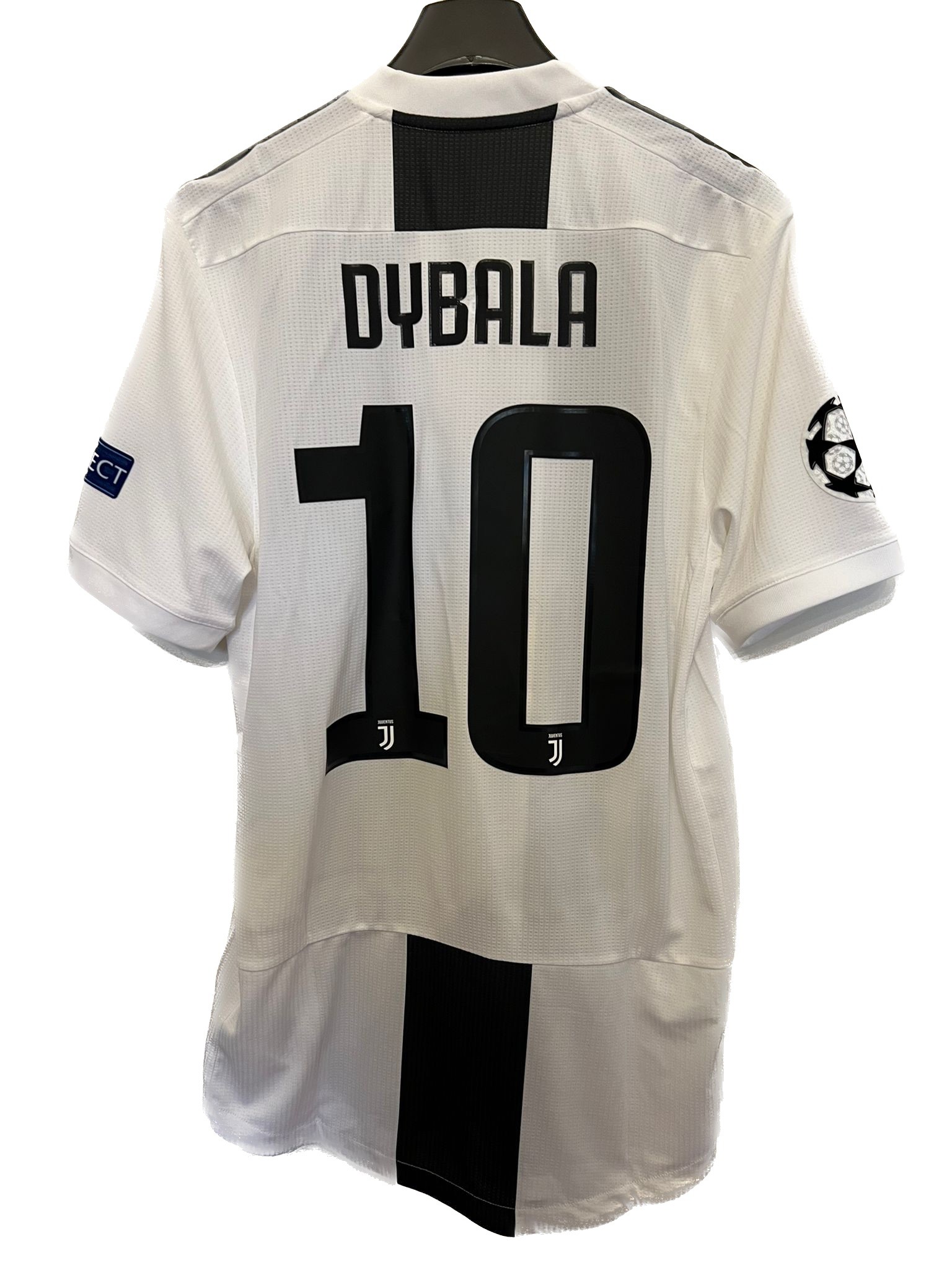 Dybala's Juventus Match Shirt, UCL 2018/19 + UCL Bib - CharityStars