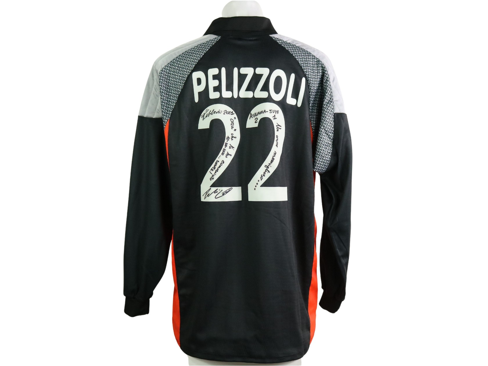 Pelizzoli s Atalanta Match Shirt 2000 01 Signed with dedication