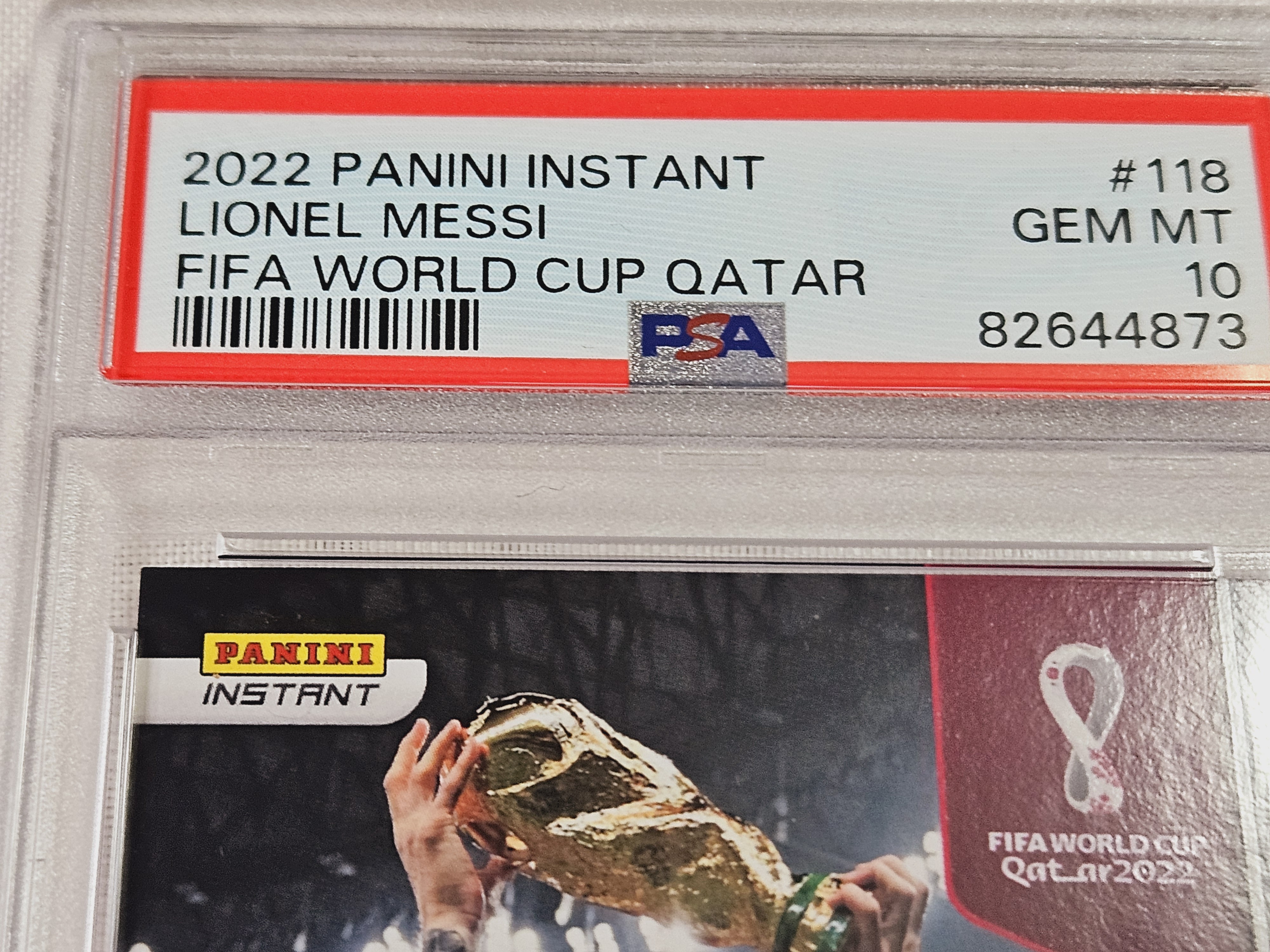 2022 - Panini - Instant World Cup - Lionel Messi - #118 - 1 Graded