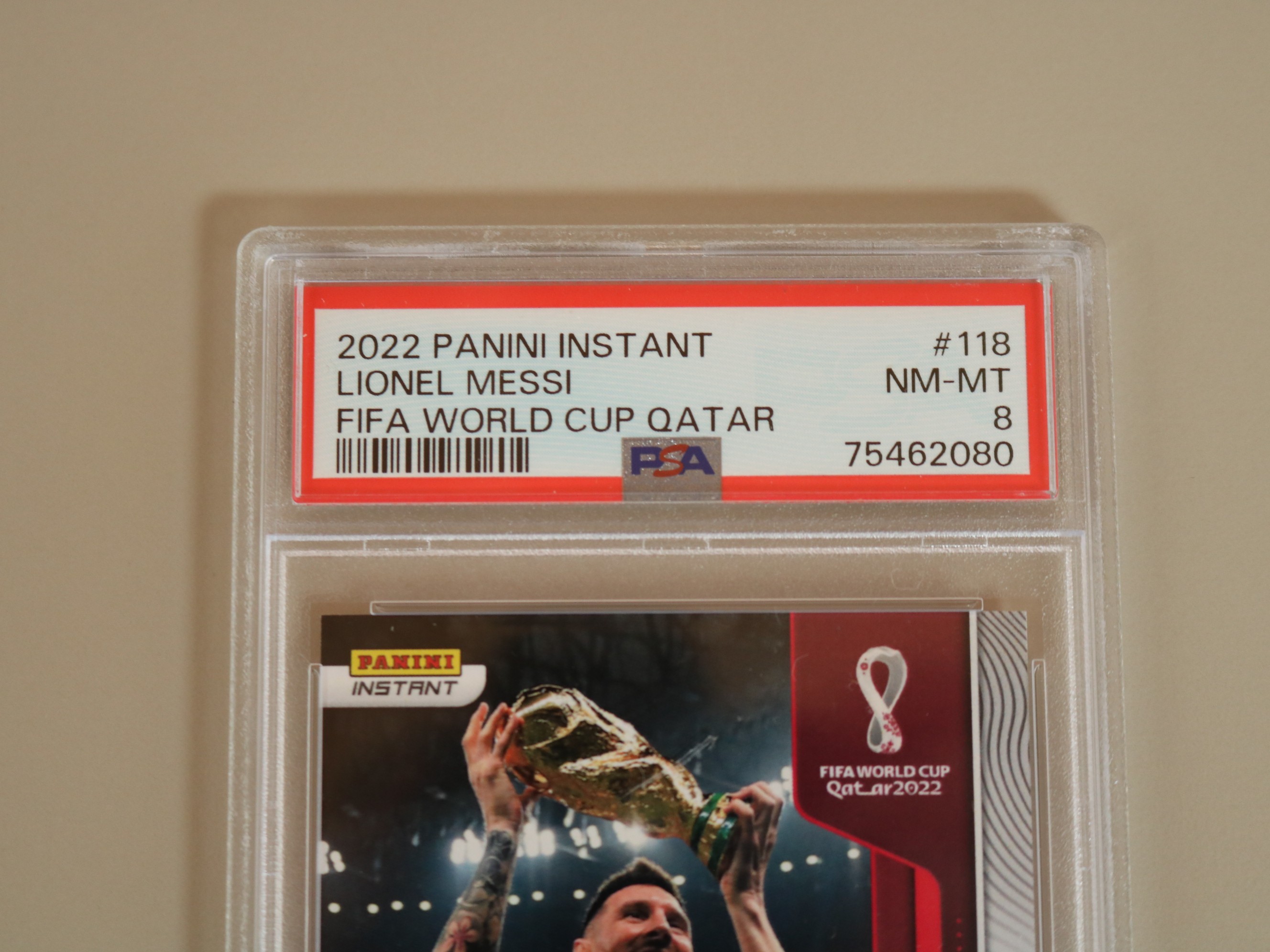Lionel Messi #118 Panini Instant World Cup Qatar 2022. Argentina