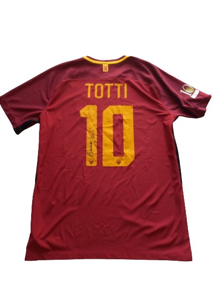 Maglia Celebrativa Totti Roma For Ever X, 2017/18 - Autografata -  CharityStars