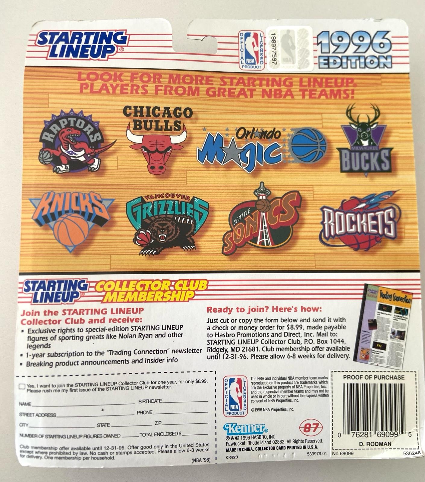 Chicago bulls store lineup 1996