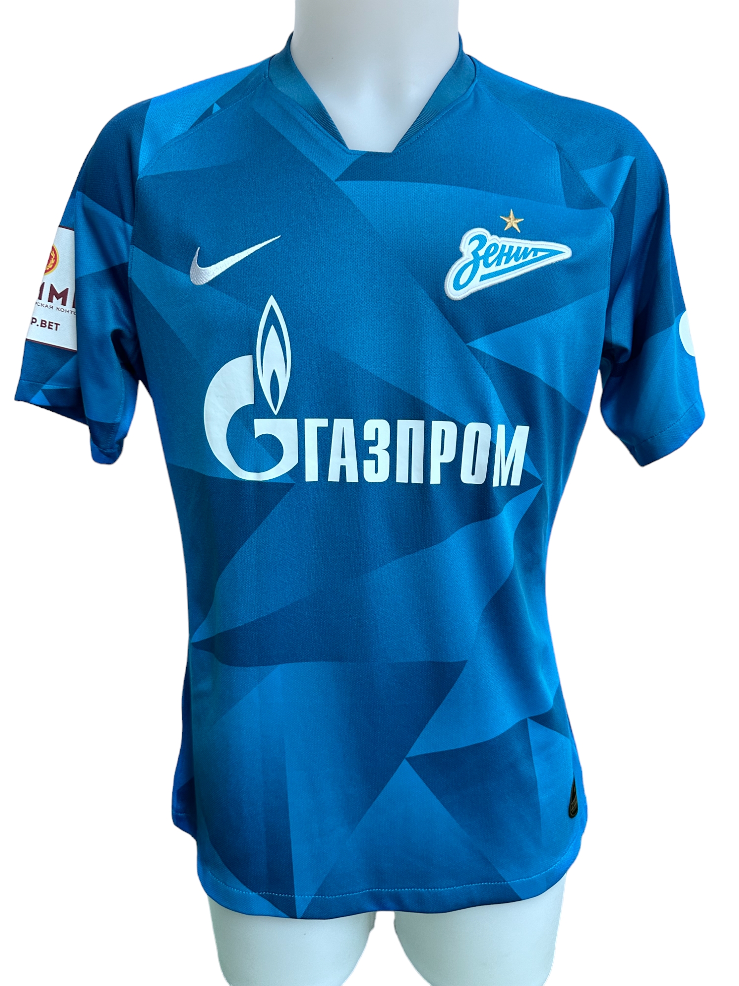 Zenit St Petersburg Copa Camiseta de Fútbol 2007. Sponsored by Gazprom