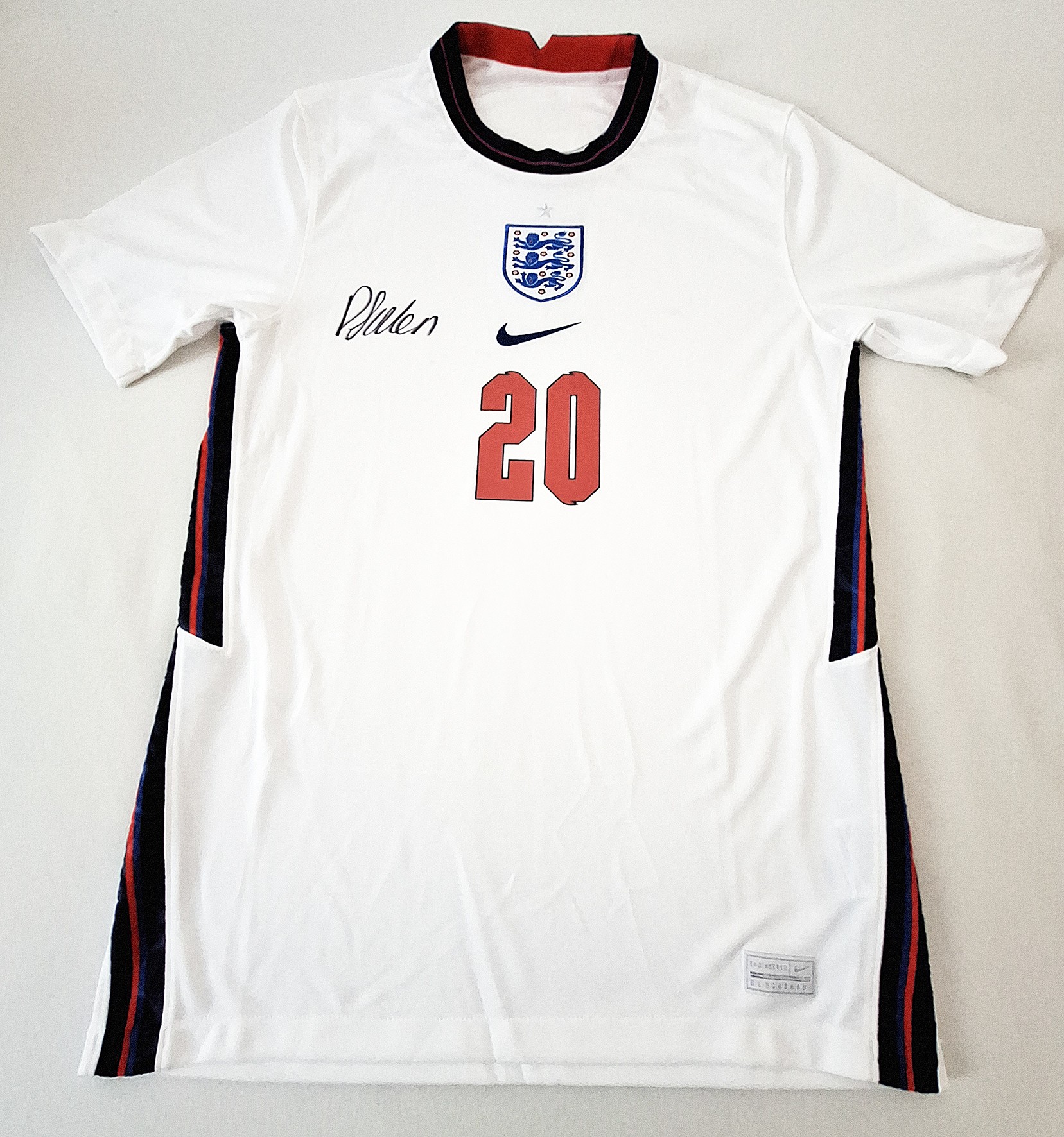 Phil Foden's England 2020/21 Signed Shirt - CharityStars