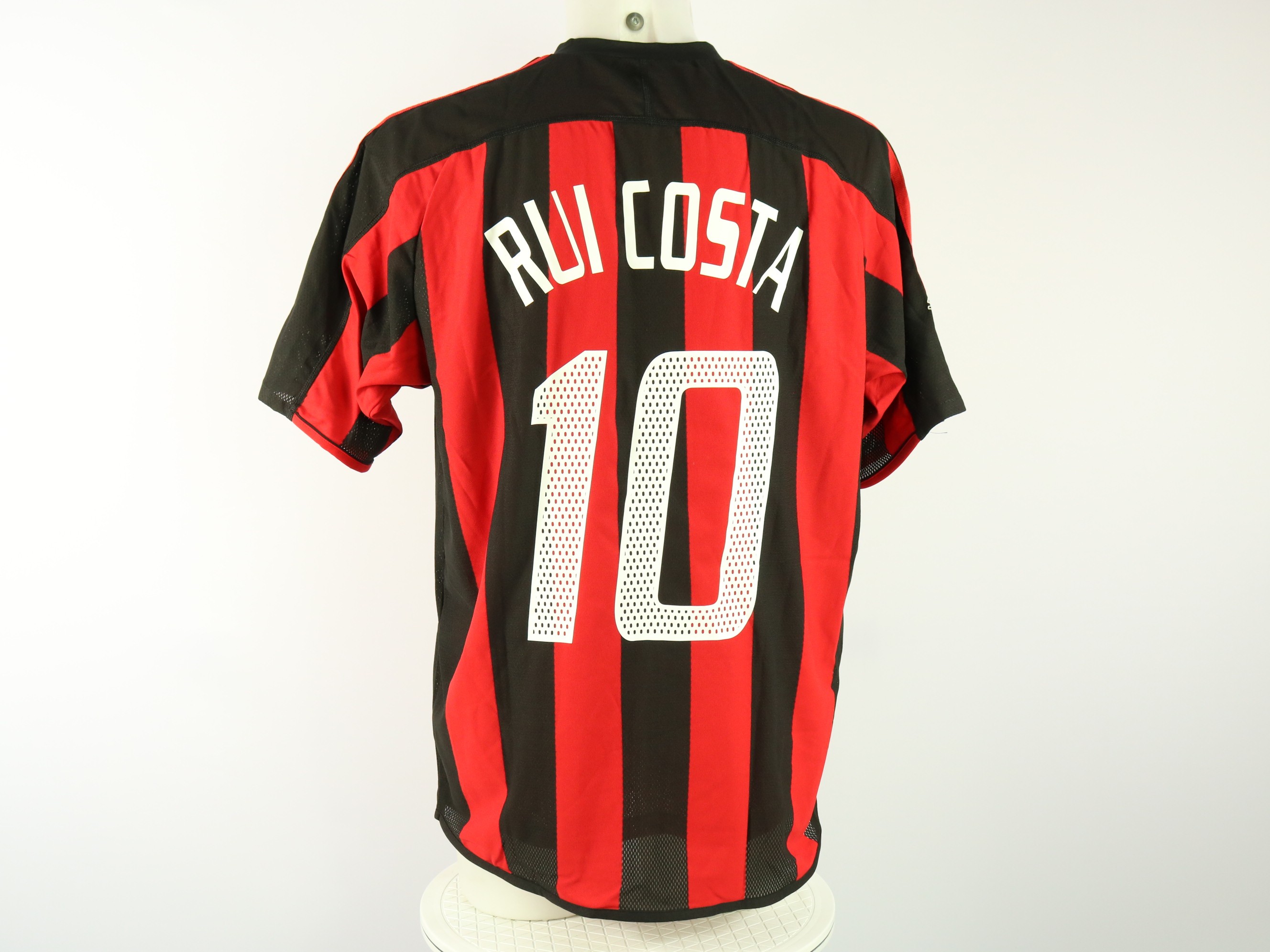 Rui Costa's Milan Match Shirt, Supercoppa 2003 - CharityStars