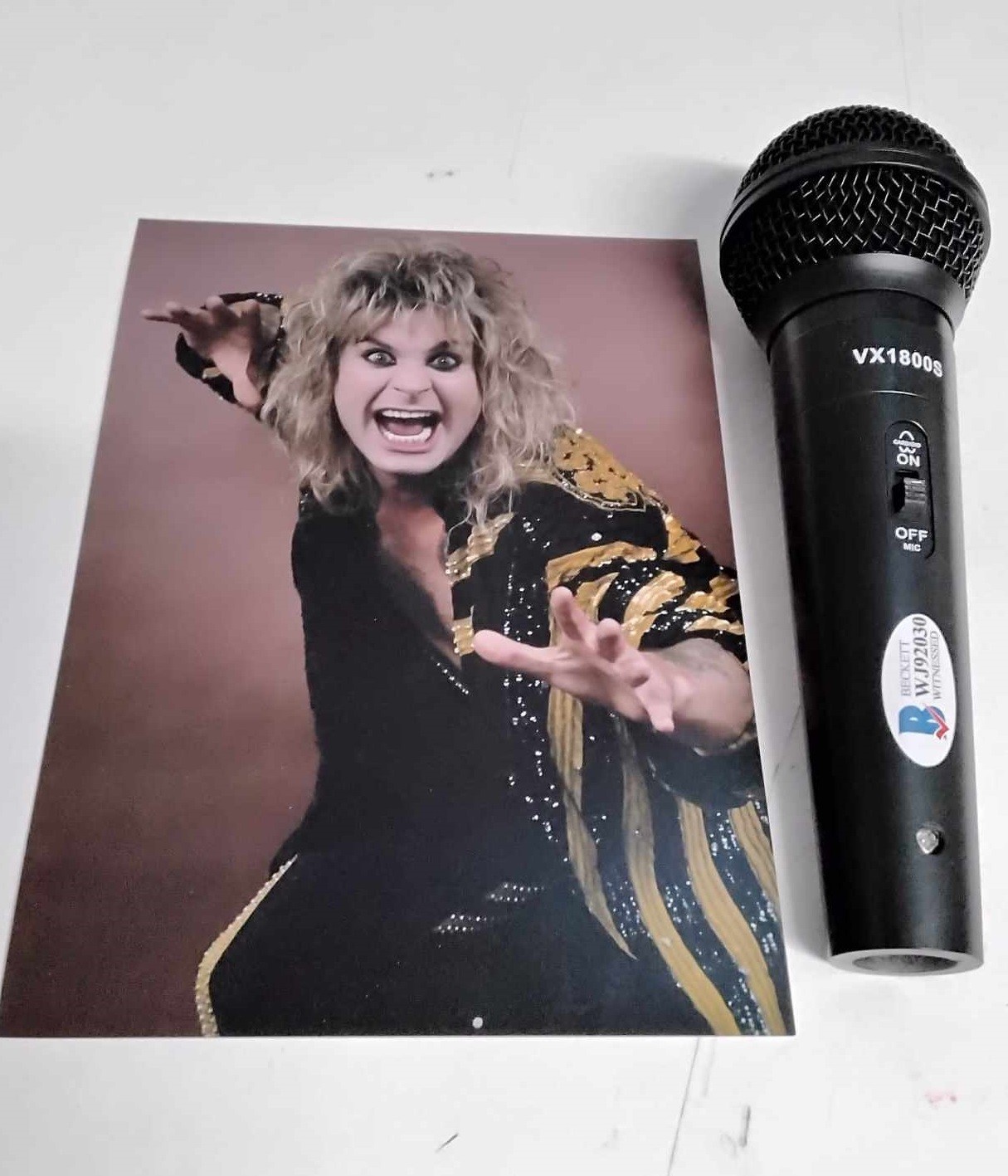 Microphone Signed By Ozzy Osbourne - CharityStars