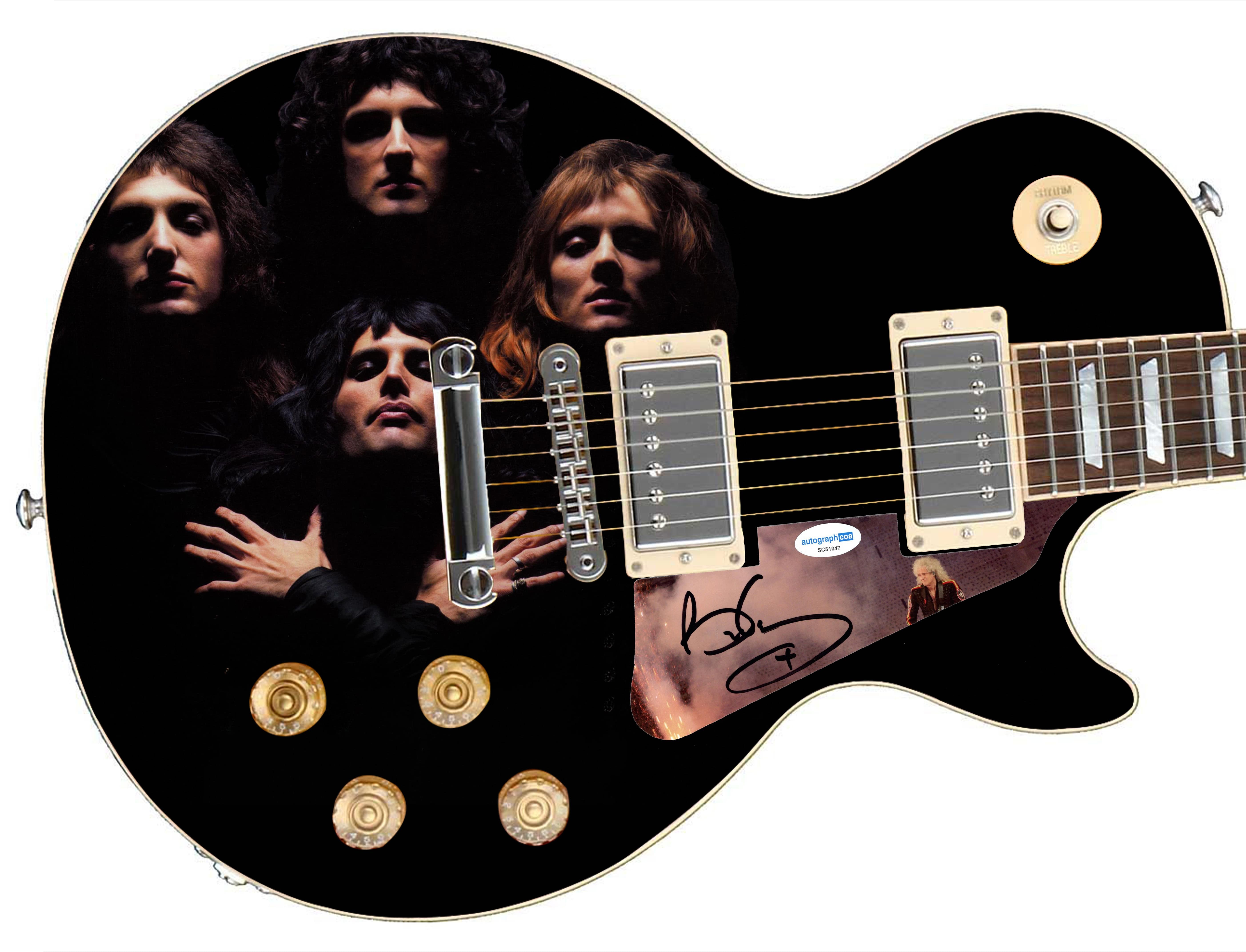 Chitarra grafica personalizzata firmata da Brian May dei Queen ...