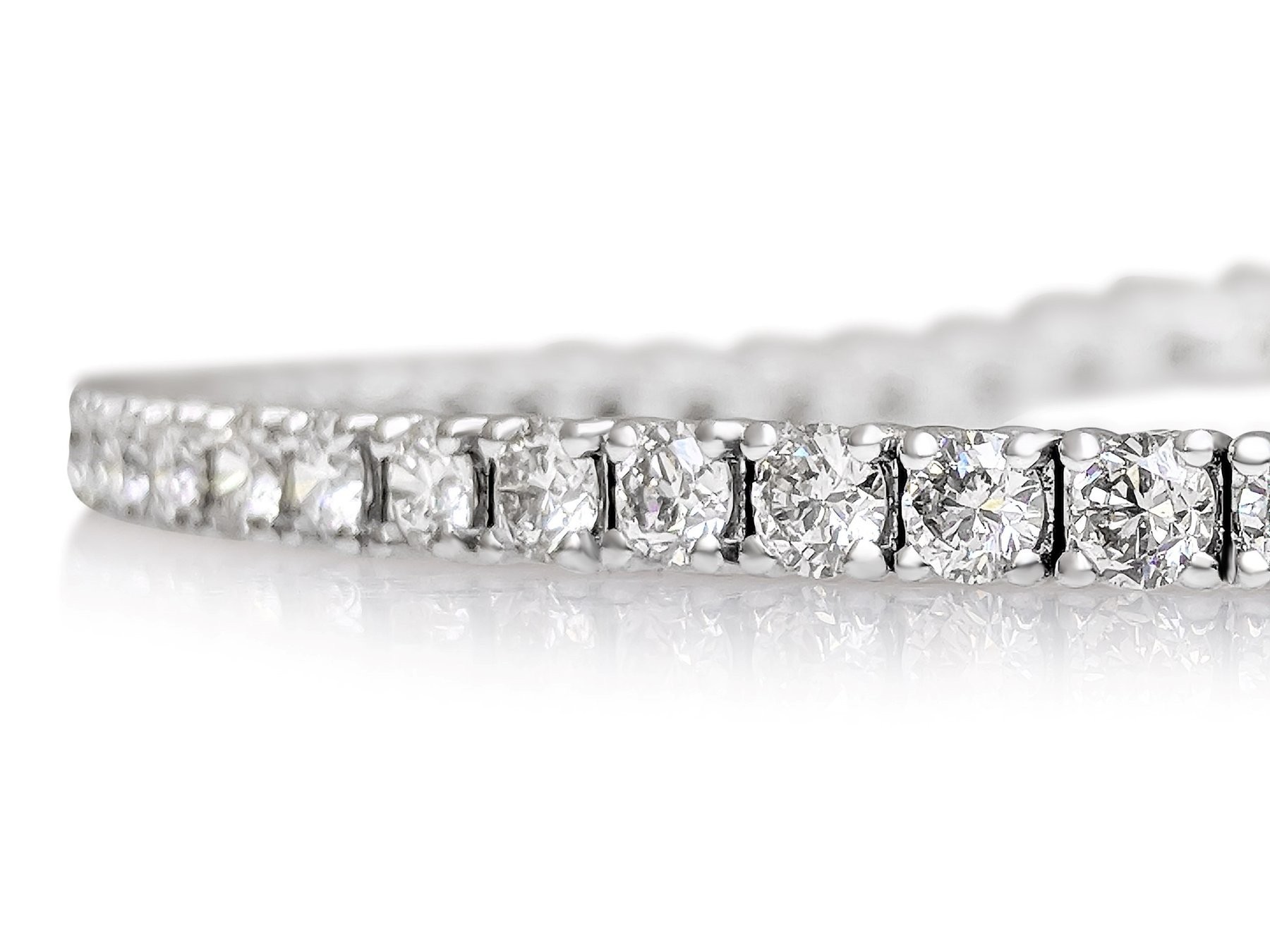 Alinka 18kt white gold RIVIERA diamond bracelet - Silver