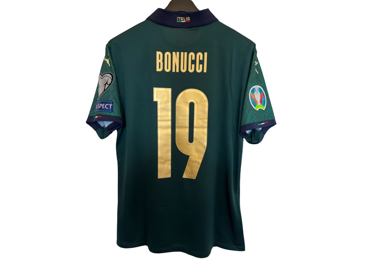 Bonucci's Match Shirt, Italy vs Greece 2019 - CharityStars