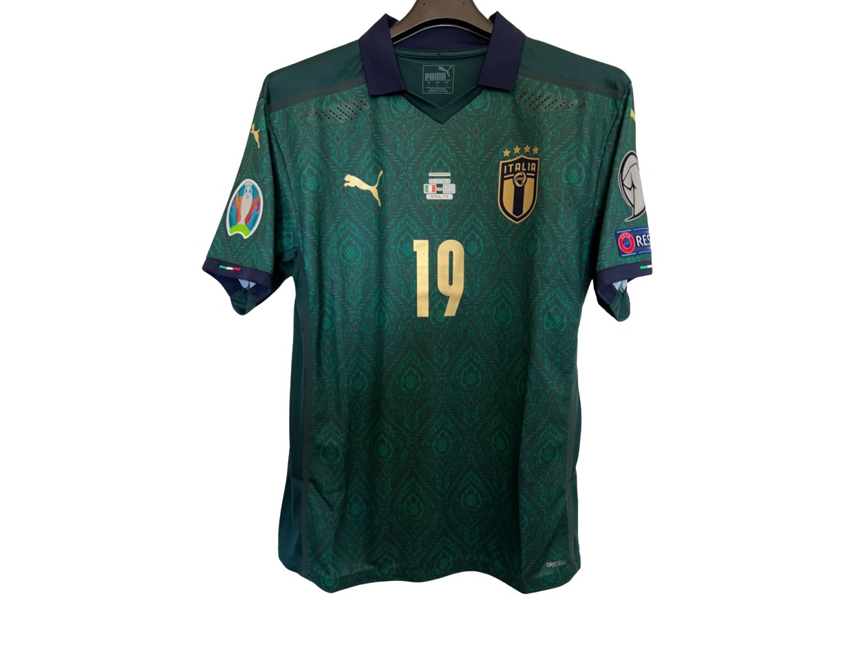 Bonucci's Match Shirt, Italy vs Greece 2019 - CharityStars