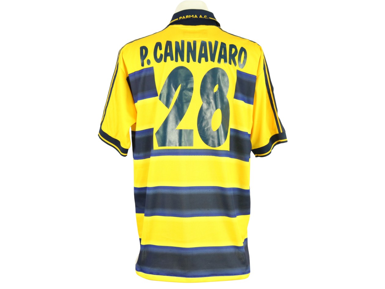 MAILLOT PARMA MATCH Worn Indossata Shirt Jersey Vintage Camiseta Coa Bolaffi EUR 299,99 - FR