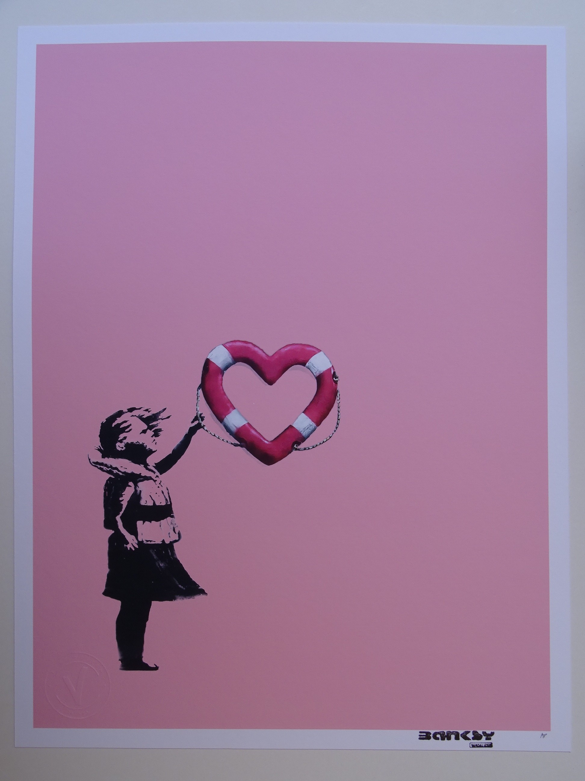 【全国無料低価】Banksy x Post Modern Vandal 　新品同様 バンクシー　 ルイーズ ミッシェル号 シルクスクリーン