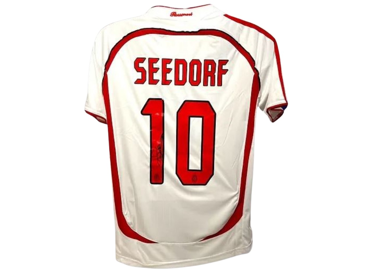 Clarence Seedorf's AC Milan 2006/07 Signed Shirt - CharityStars