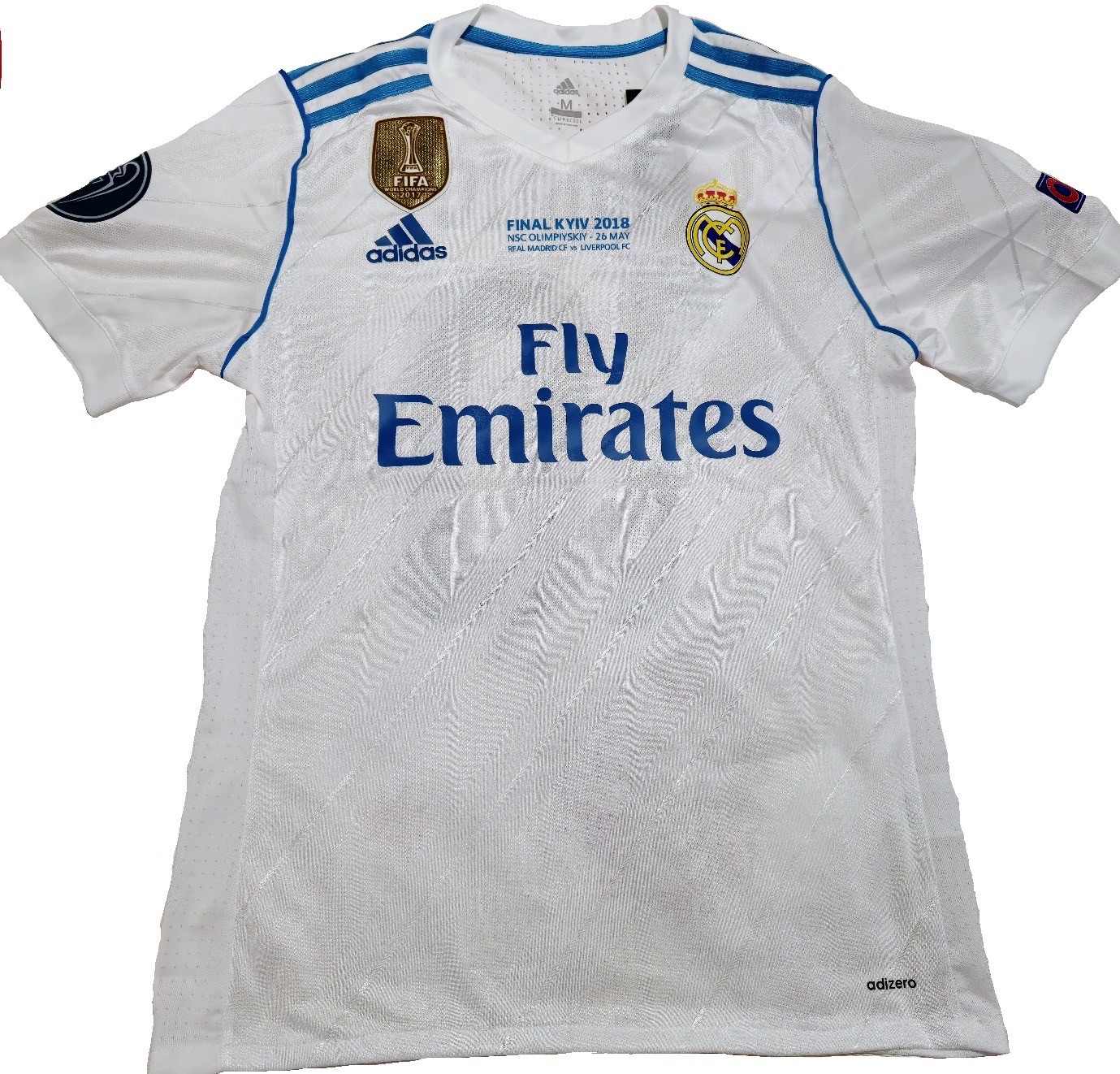 Maillot Real Madrid 2017-18 – Luka Modric – Version Player Issue – Patch Ligue Des Champions