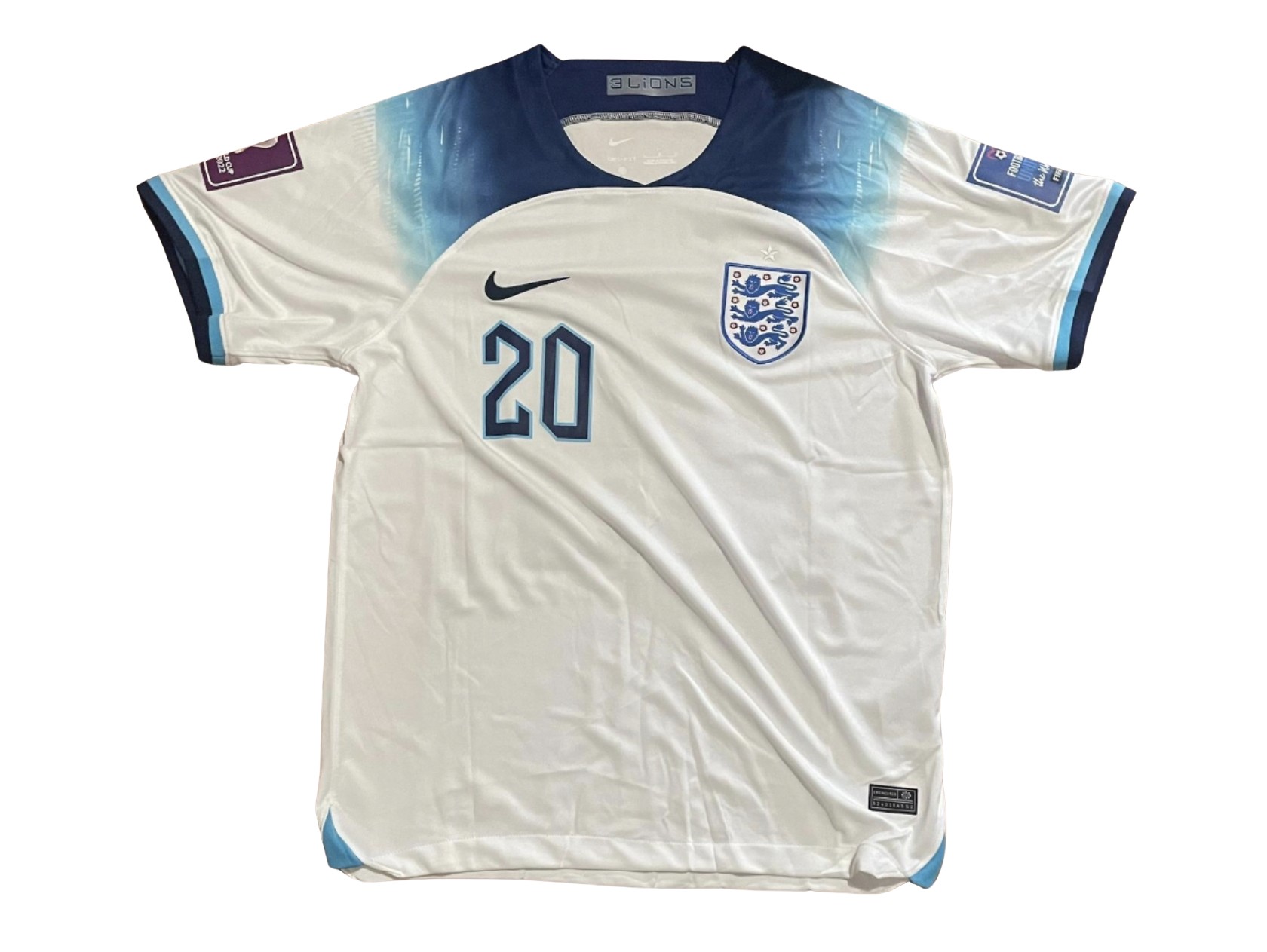 Phil Foden's England World Cup 2022 Signed Shirt - CharityStars