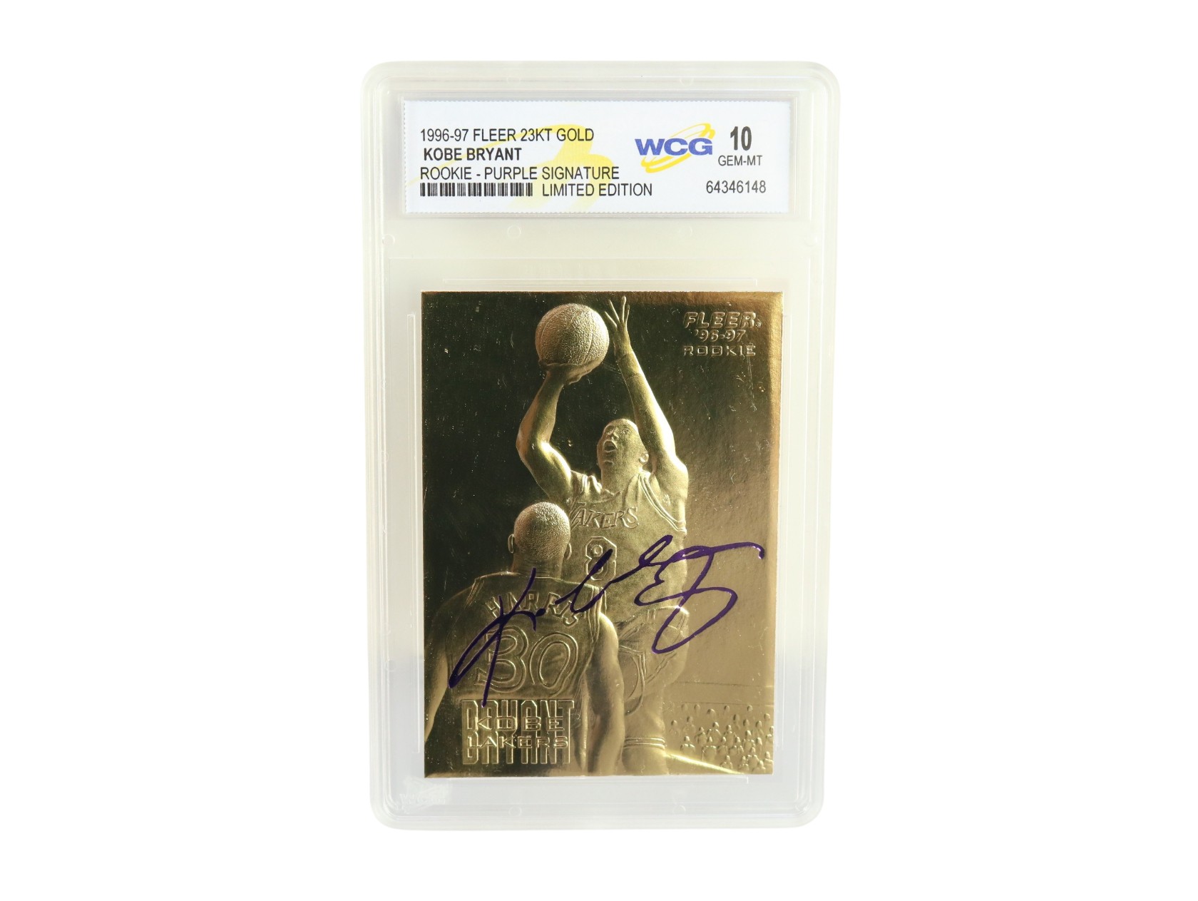 Kobe Bryant 23k deals Gold 1996 Fleer