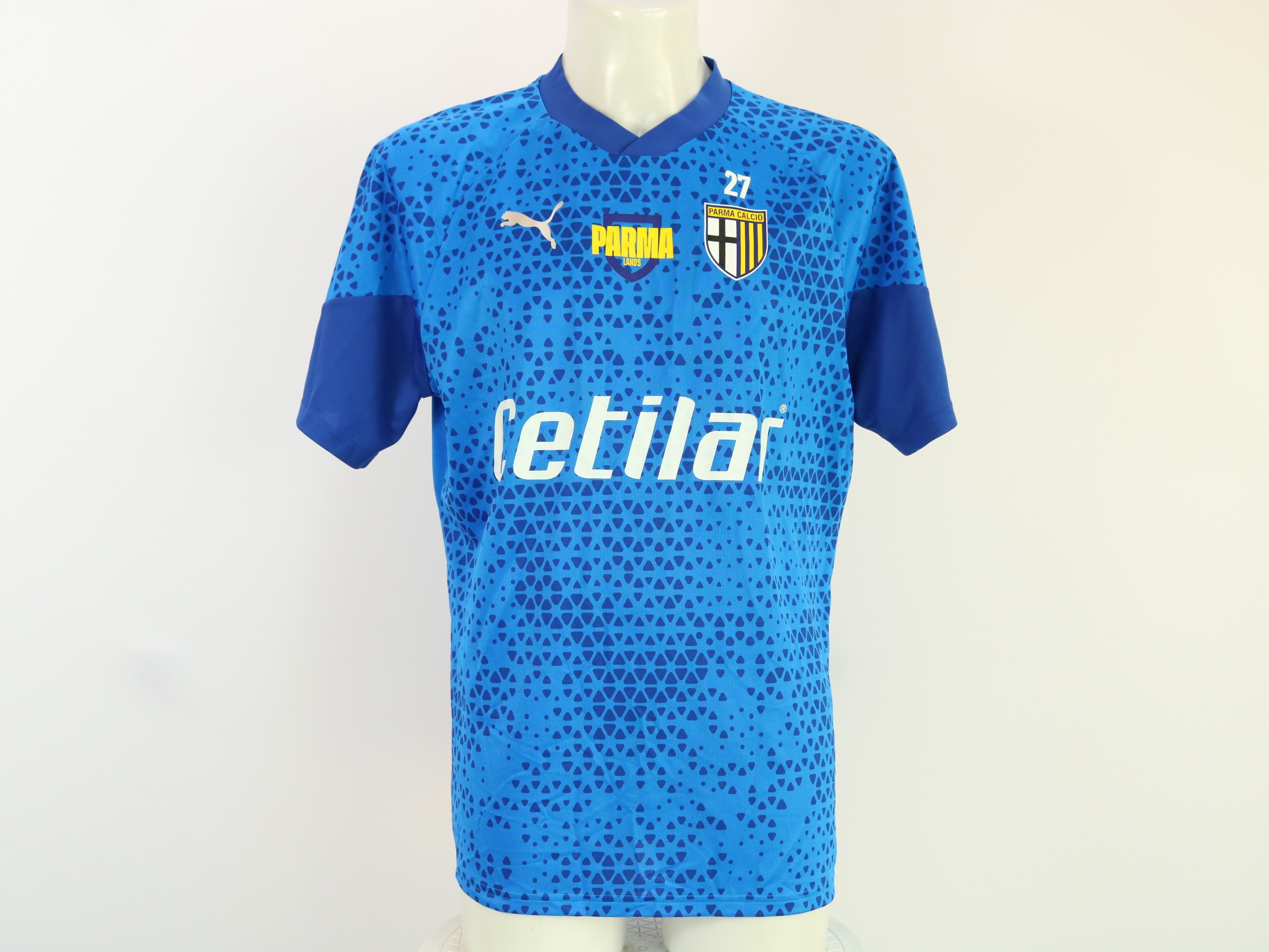 Maillot PARMA A.C porté n°7 maglia PARME calcio indossatta