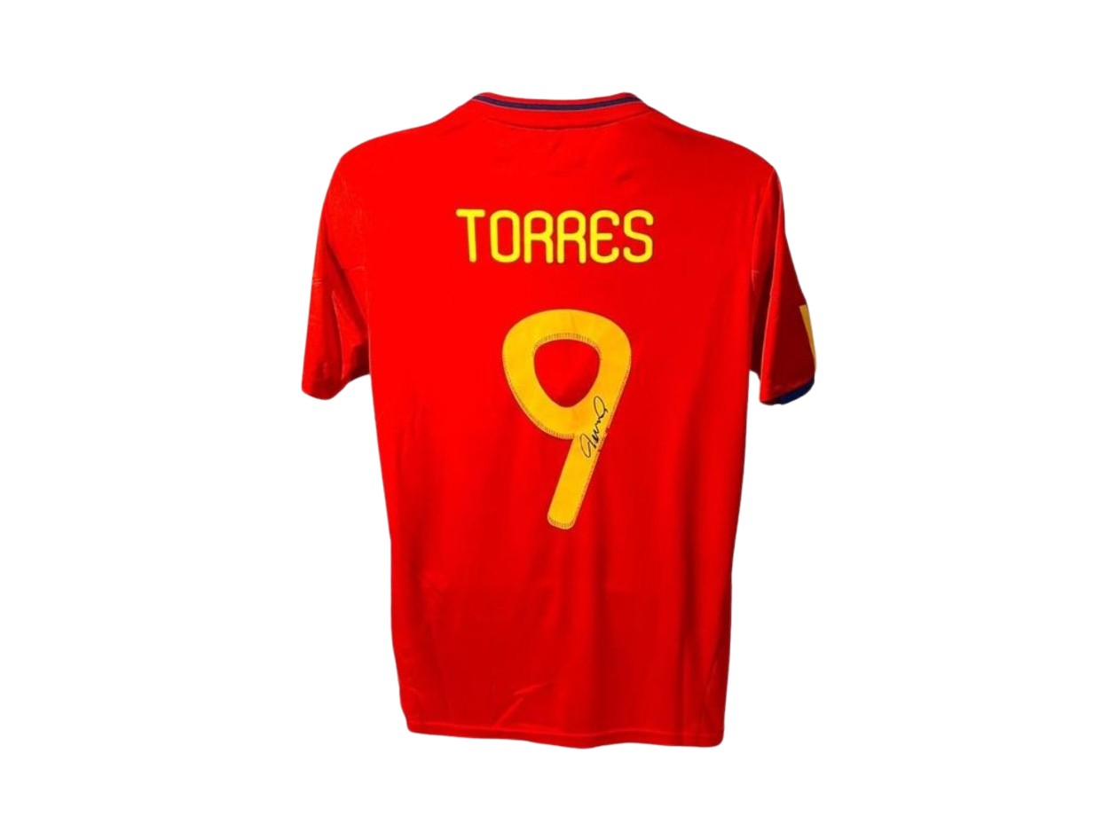 Fernando Torres' Spain 2010 World Cup Signed and Framed Shirt