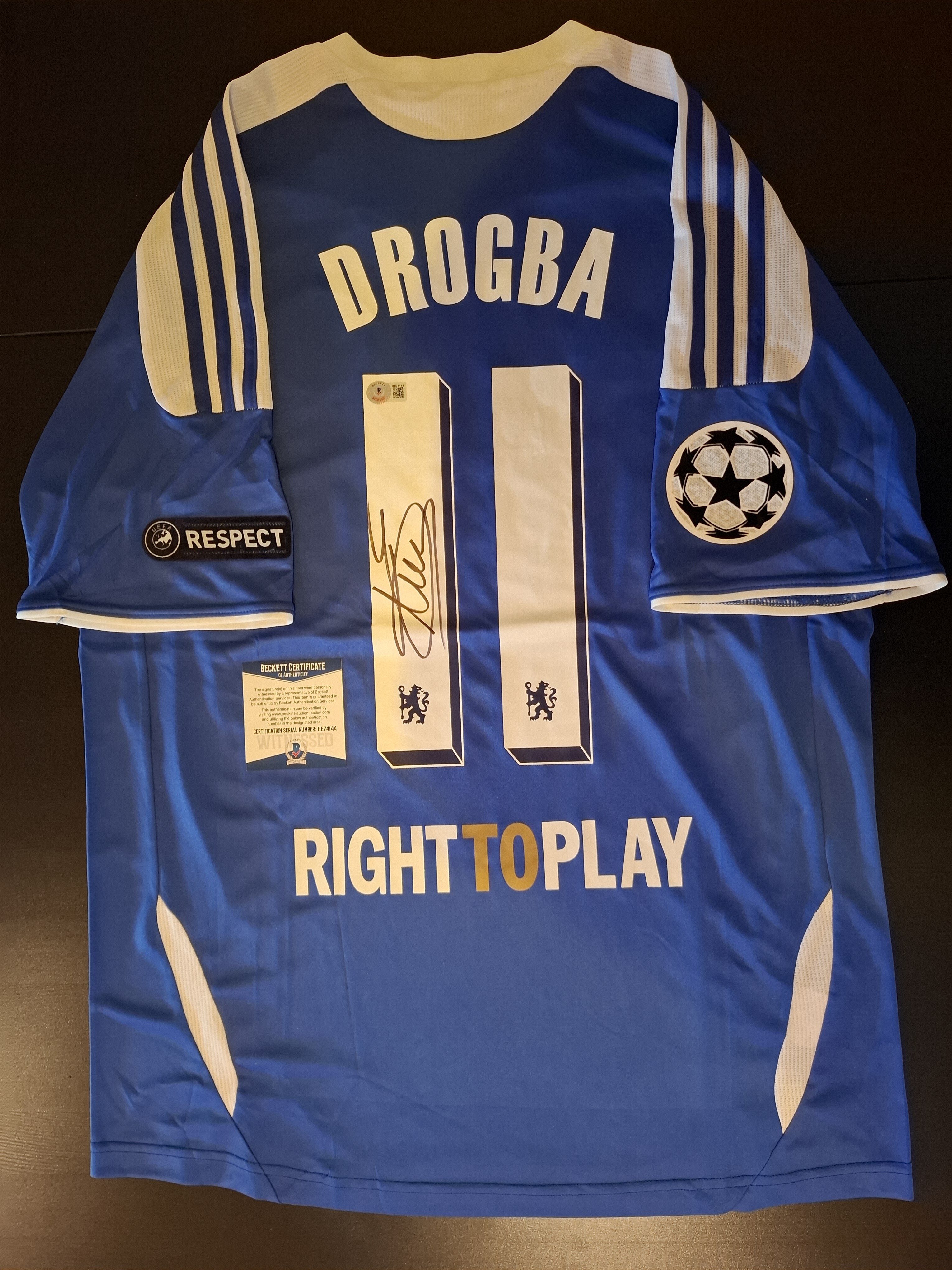 Didier Drogba's Chelsea FC 2011/12 Signed Shirt - CharityStars