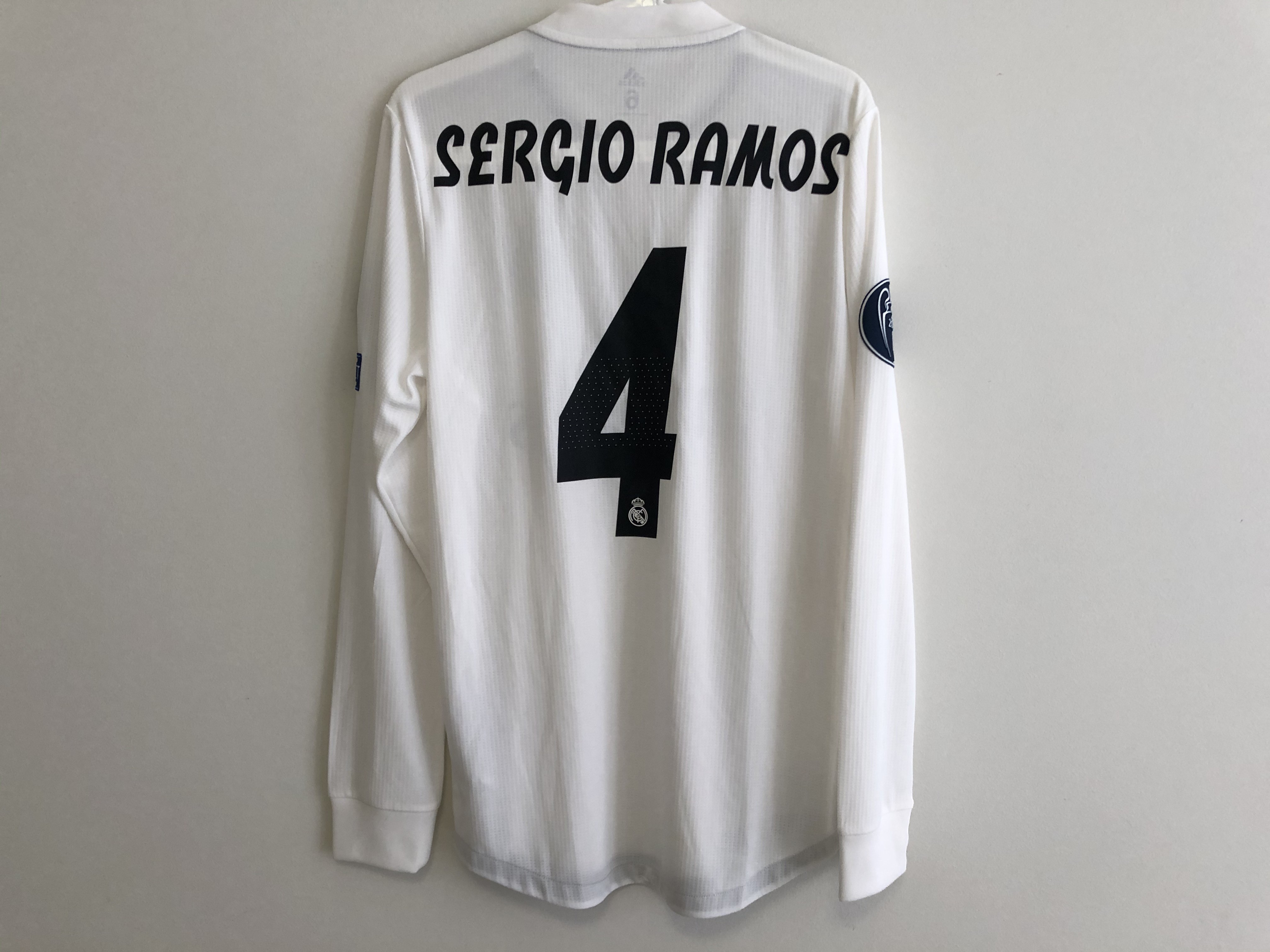 Maillot Real Madrid Ramos, Match Issued, Adidas, Neuf Sans Emballage