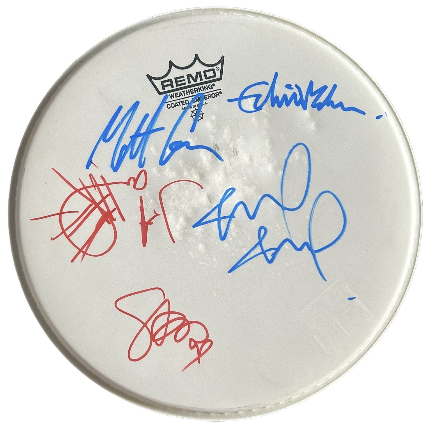 X'periment/Chinatown Rock サインsignature Pearl Jam Signed Drumskin - CharityStars