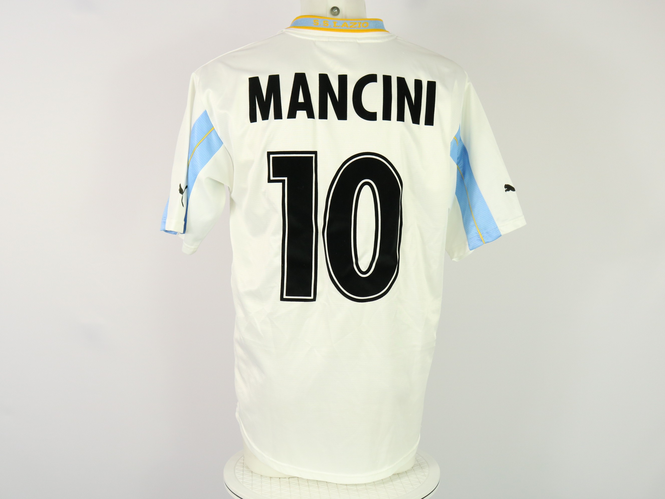 Mancini Official Lazio Shirt, 1999/00 - CharityStars