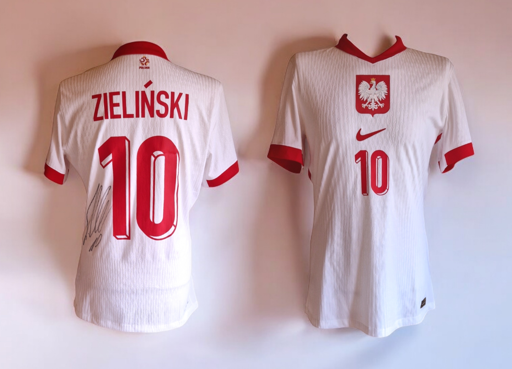 Piotr Zieliński's Poland Signed Match-Issued Shirt - CharityStars