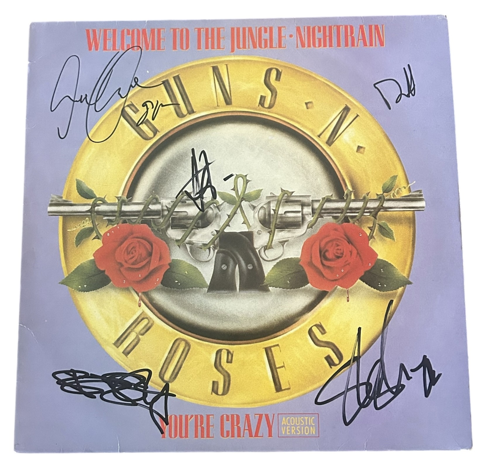 Guns N' Roses / Steve Vai / 直筆サイン/ NAMM Guns N' Roses Signed 12