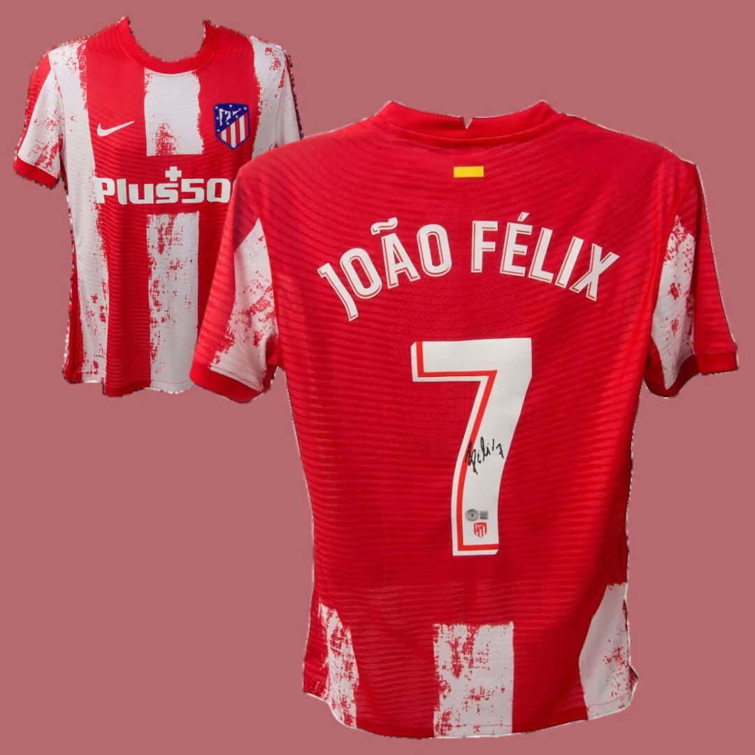Joao Felix's Atletico Madrid Signed Replica Shirt - CharityStars