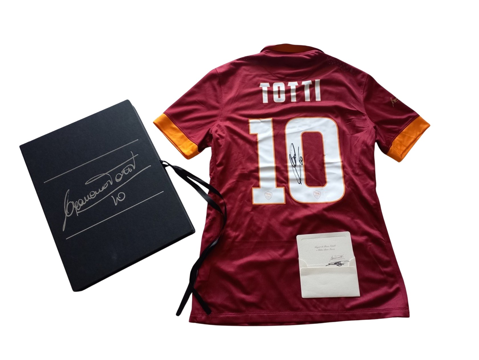 totti様　オーダー品 Totti's AS Roma Signed Match Shirt Box, 2014/15 - CharityStars
