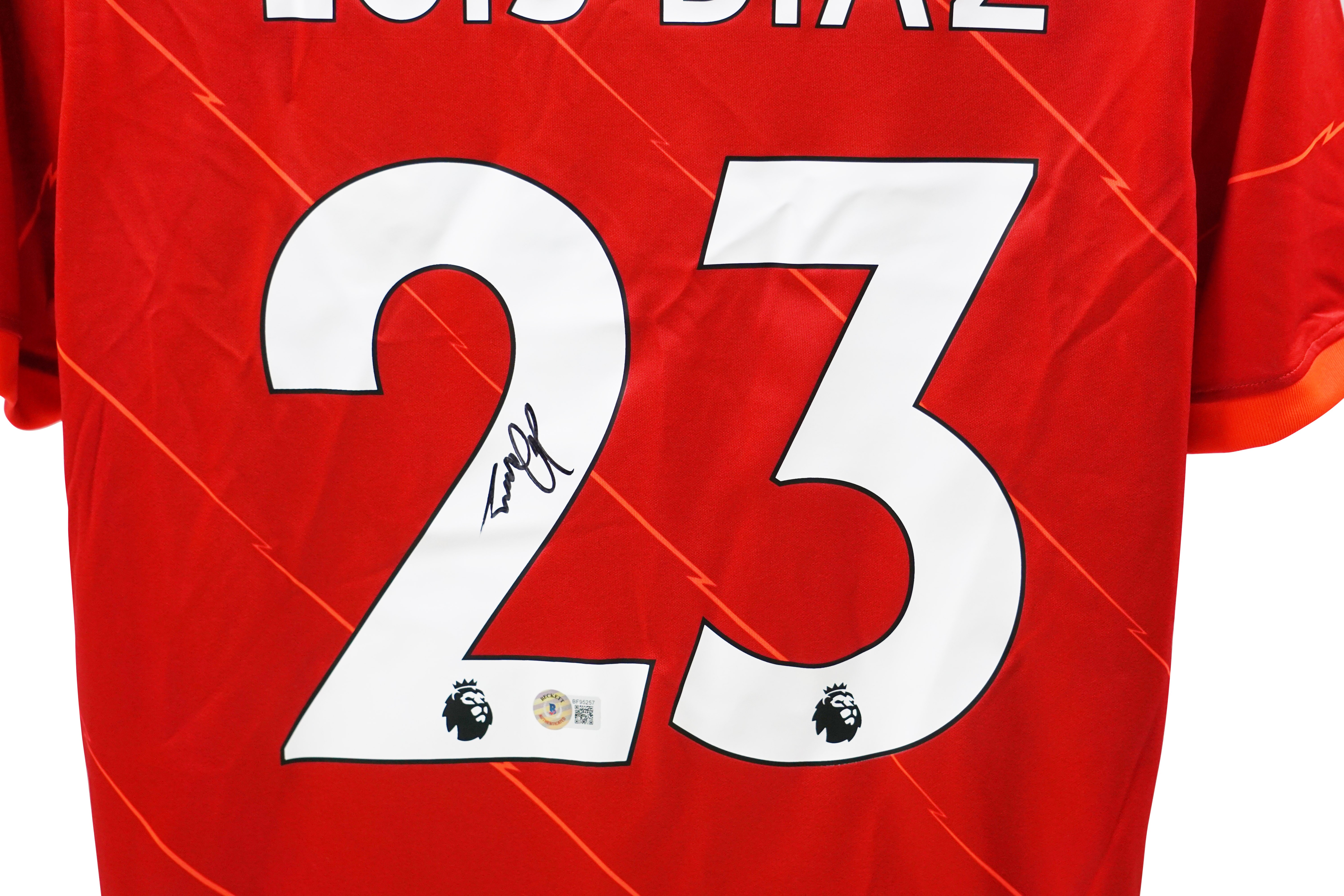 Luis Diaz's Liverpool FC Signed Replica Shirt - CharityStars
