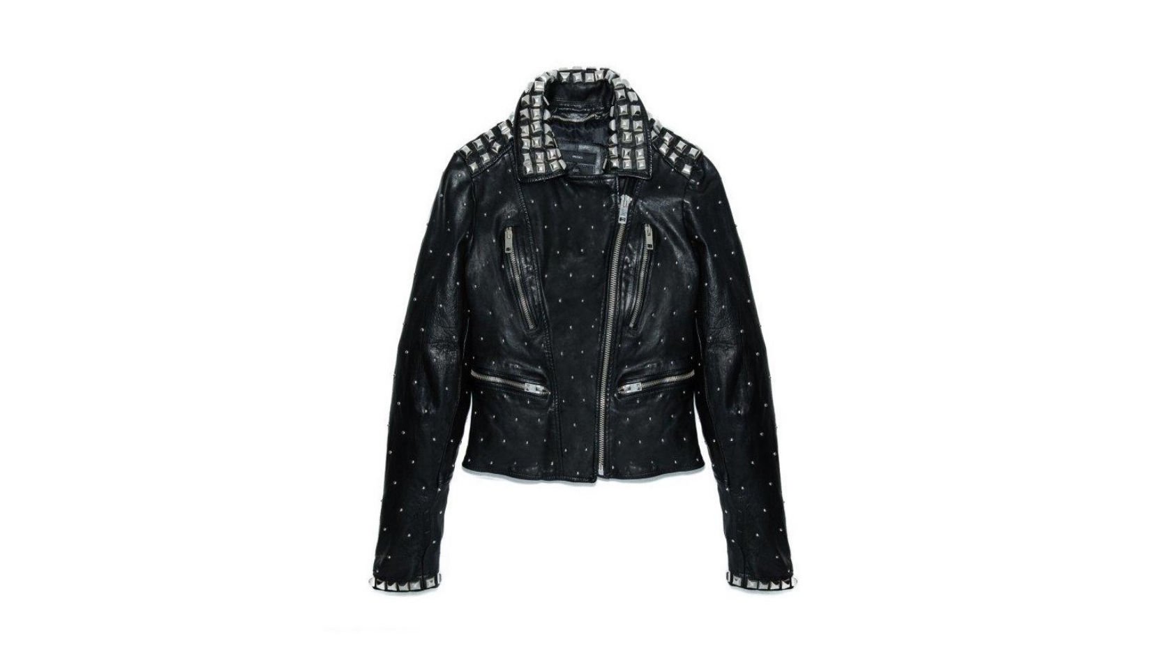 diesel studded leather jacket