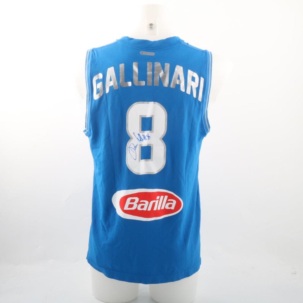 2010 NBA Europe Tour Special Edition Olimpia Milan Danilo Gallinari Jersey  – Signed – FibaManiac