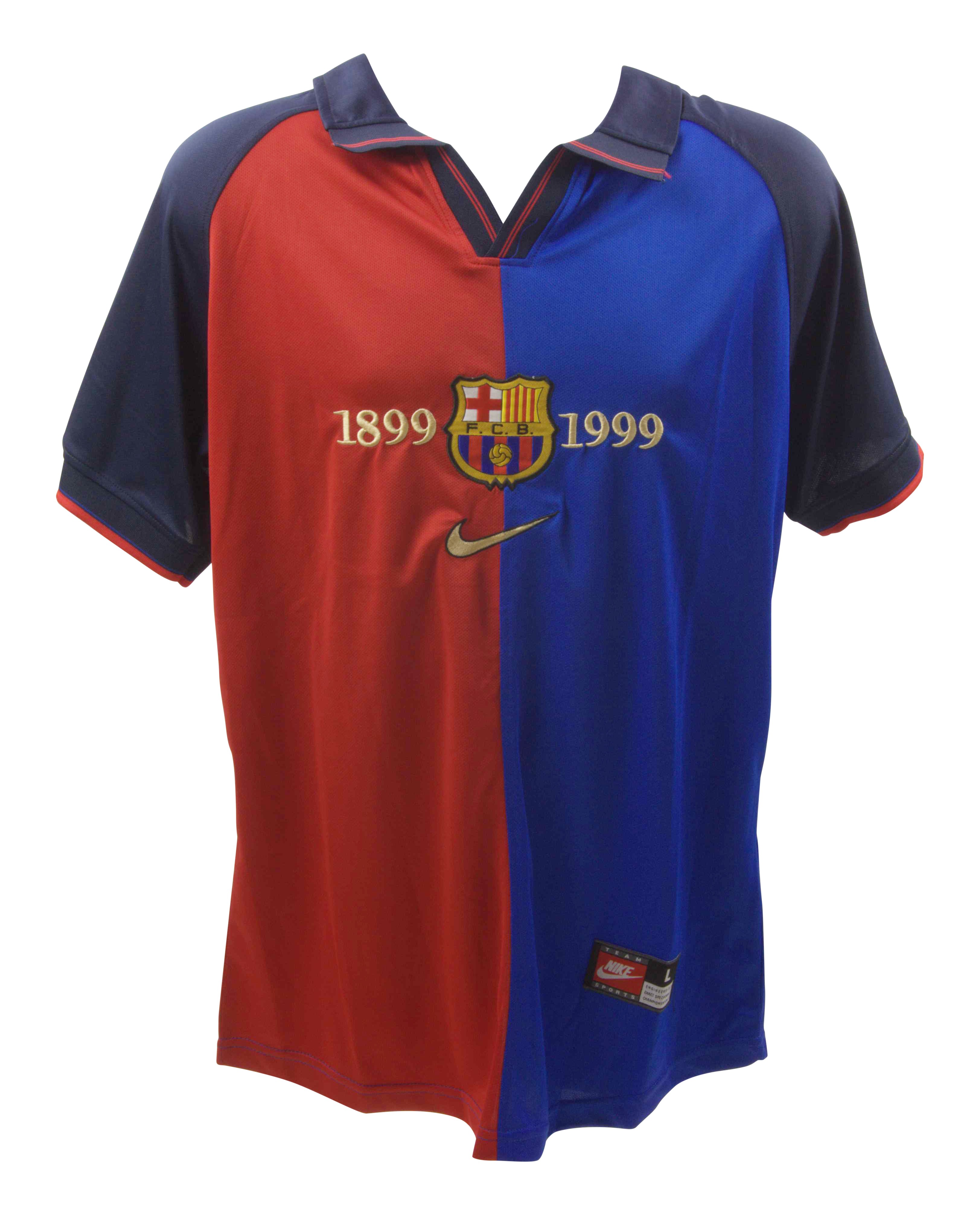 Rivaldo サイン入り Barcelona ユニフォーム ベケット鑑定済 Rivaldo's Barcelona Signed Replica Shirt - CharityStars