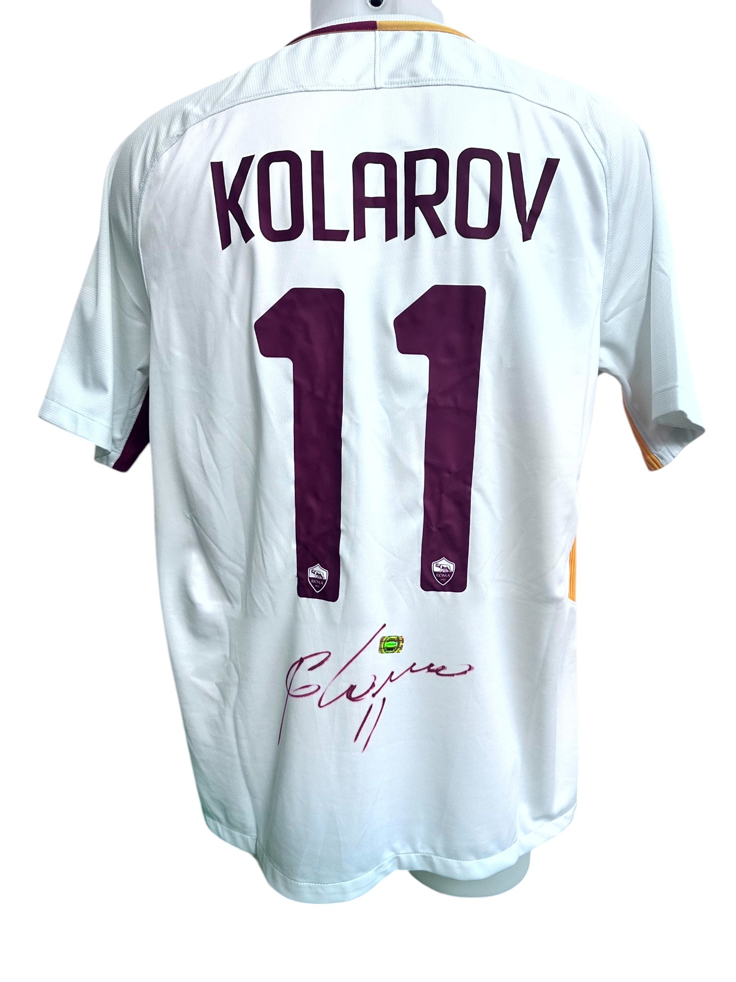 Maillot Roma Kolarov Shirt Jersey No Match Worn Issued Signé 2017/2018 COA
