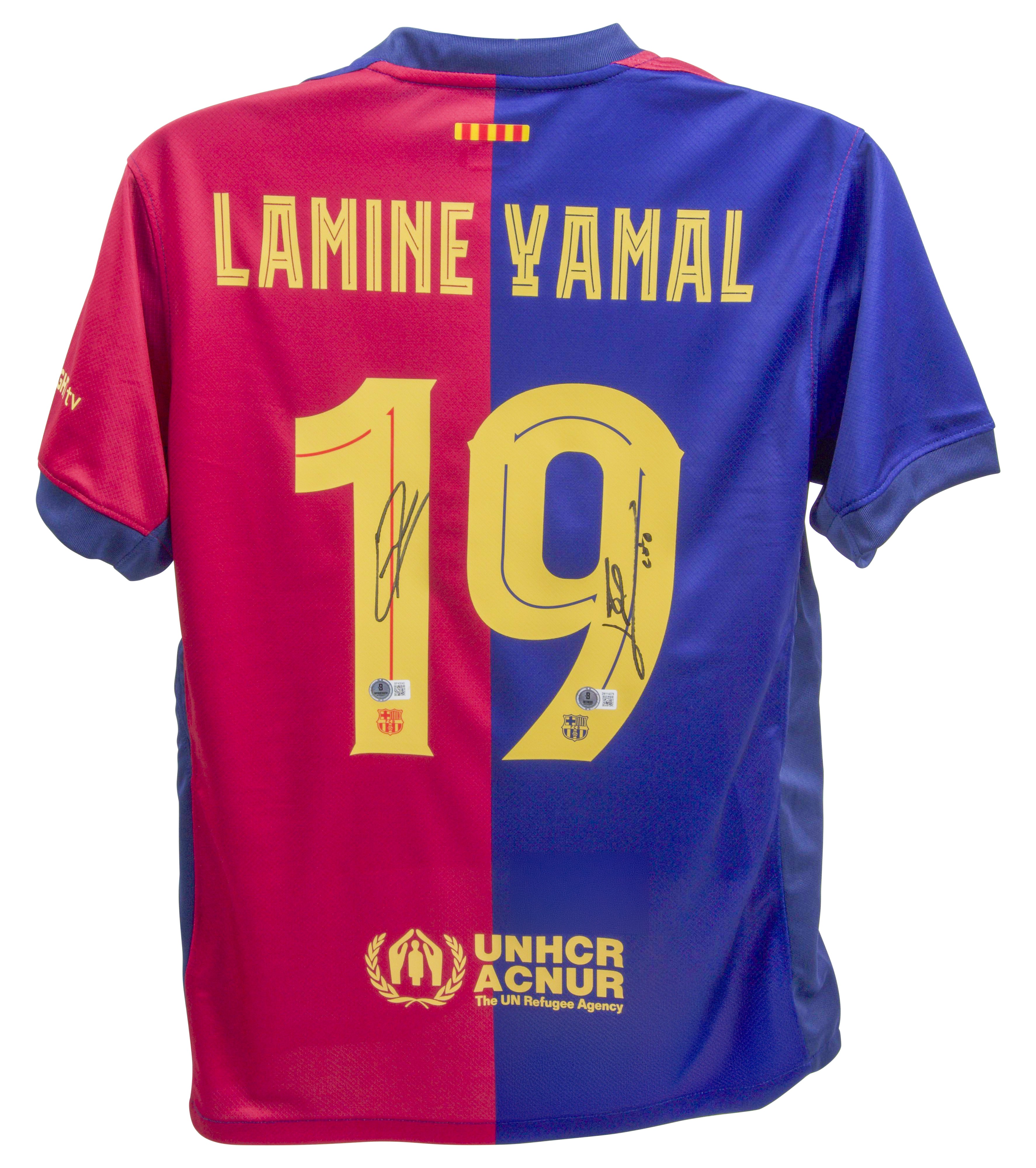 Lamine Yamal's FC Barcelona Signed Replica Shirt - CharityStars
