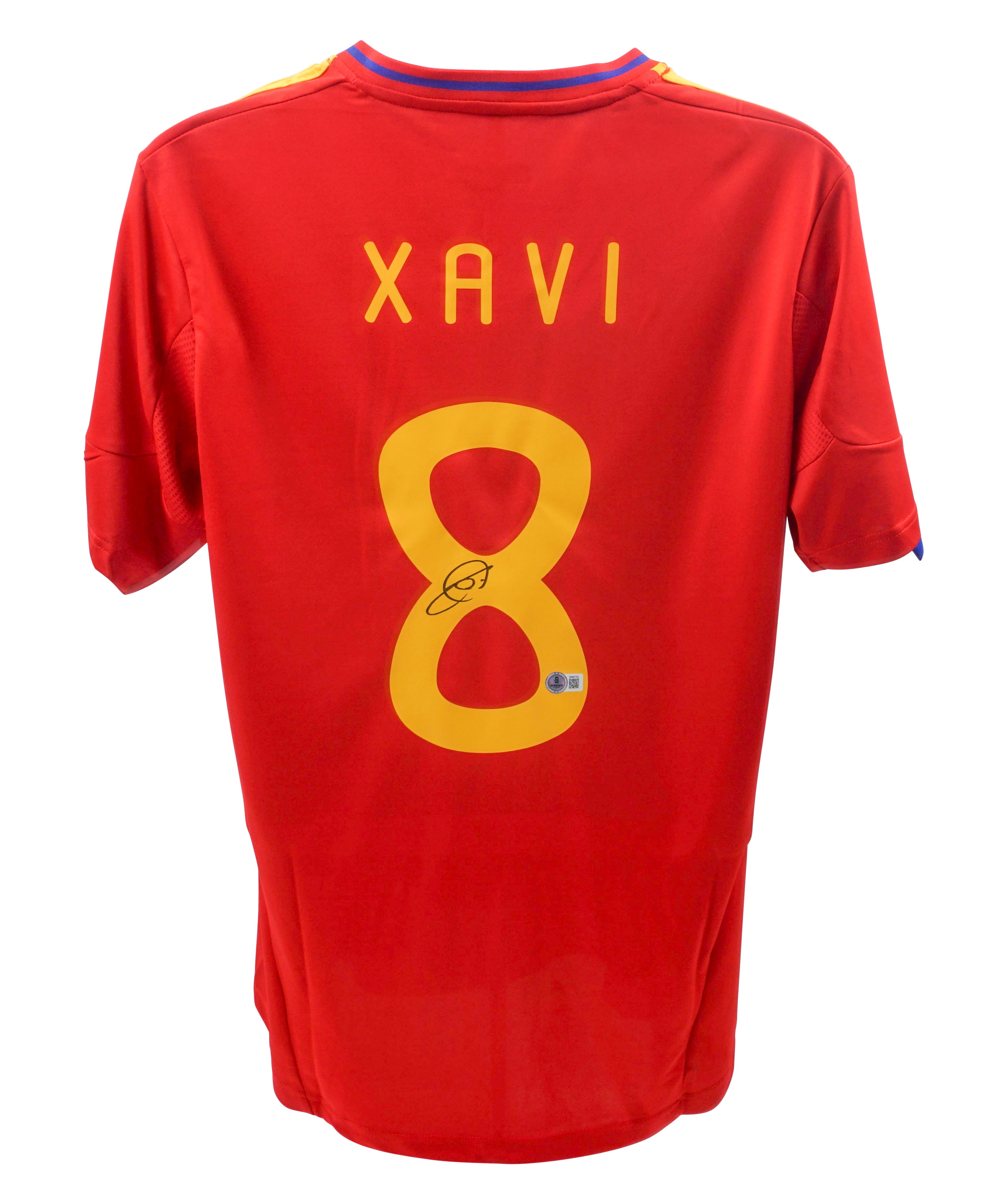Xavi Hernandez's Spain Signed Replica Shirt - CharityStars