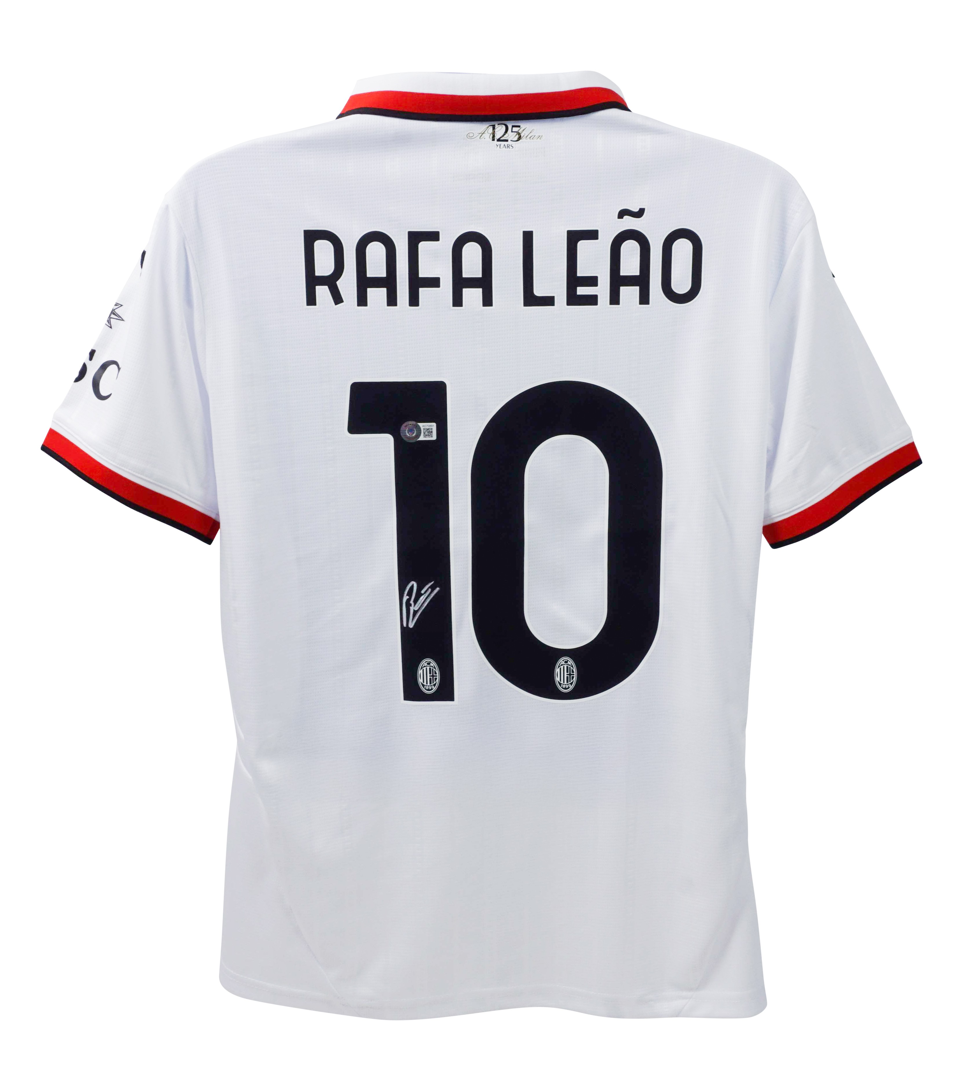 Rafael Leao's AC Milan Signed Replica Shirt - CharityStars