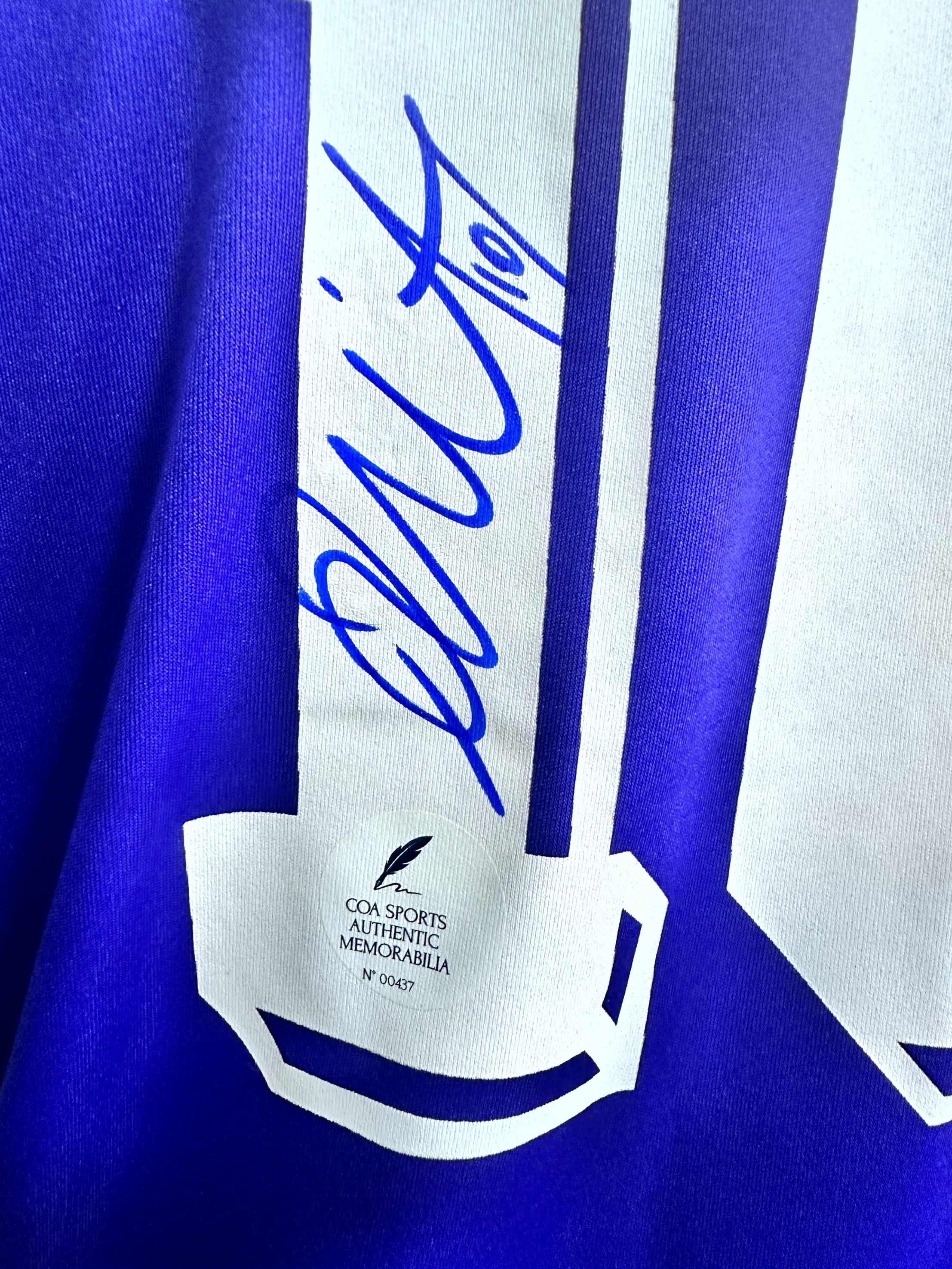 Rui Costa's Fiorentina Signed Replica Shirt, 1998/99 - CharityStars