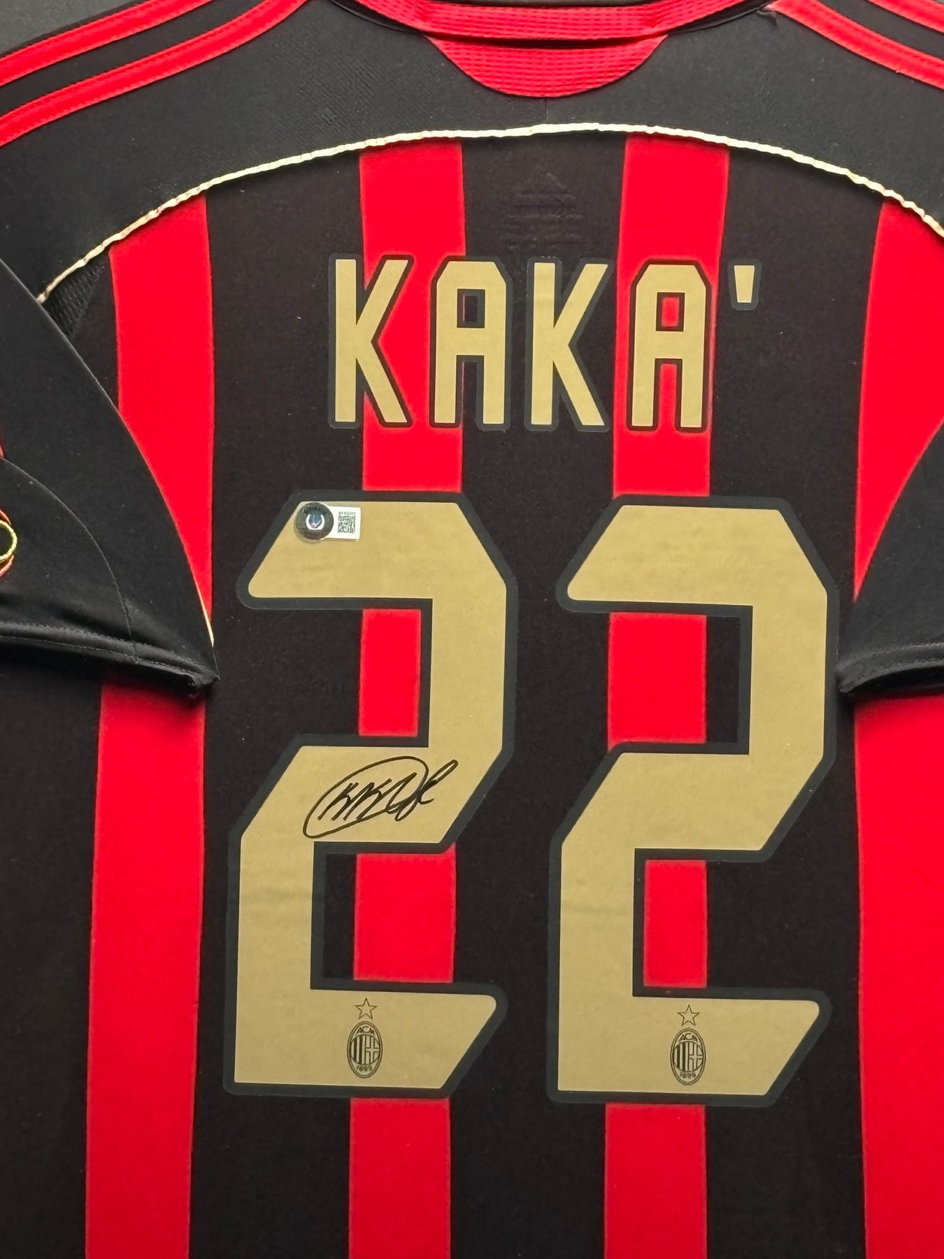 Kaka's AC Milan 2006/07 Signed And Framed Shirt - CharityStars