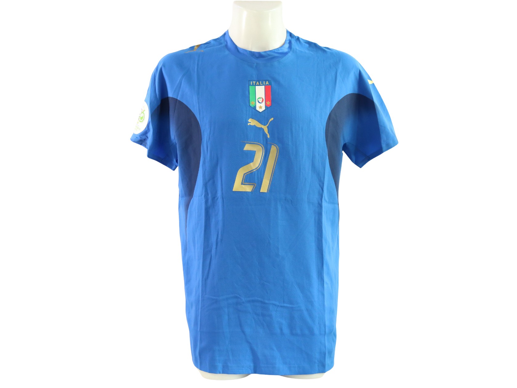 Pirlo's Italy Signed Match-Issued Shirt, FIFA World Cup 2006