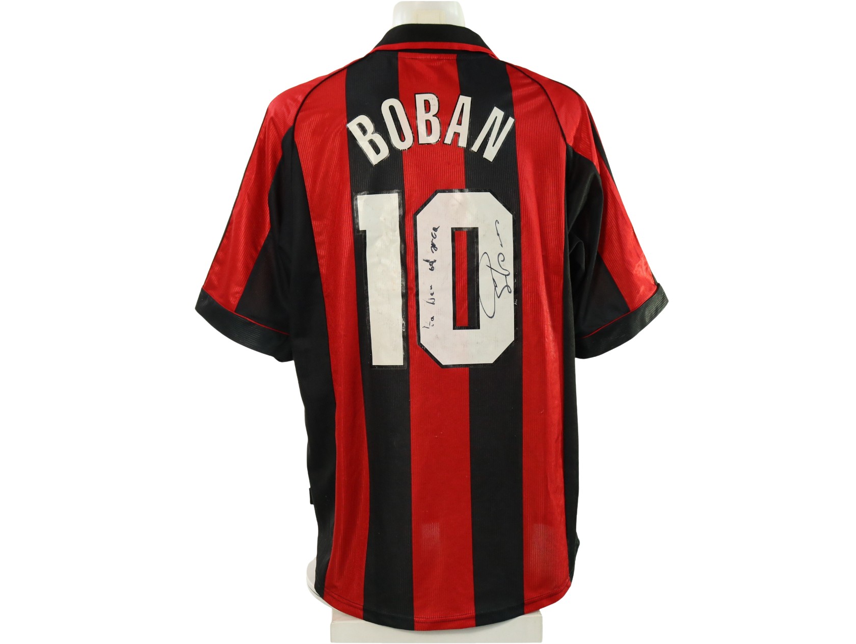 最終価格 BOBAN 98-99 ミラン ユニフォーム ビンテージ ボバン Boban's Milan Signed Official Shirt, 1998/99 - CharityStars