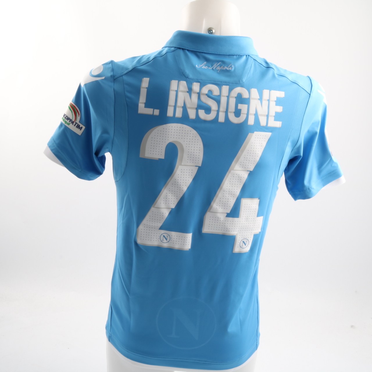 MINT Lorenzo Insigne #24 SSC Napoli 2017/2018 HOME Maglia M Shirt Jersey  Italy