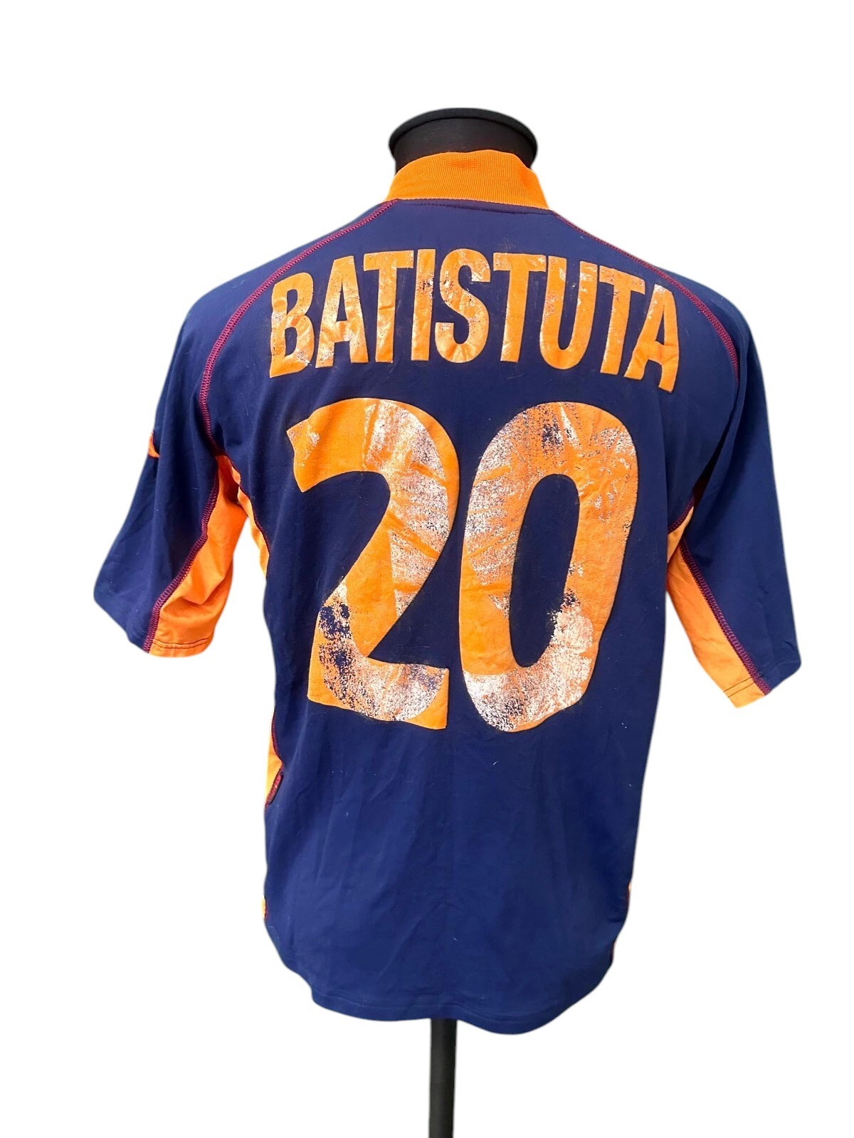 Batistuta's Roma Issued Shirt, 2001/02 - CharityStars