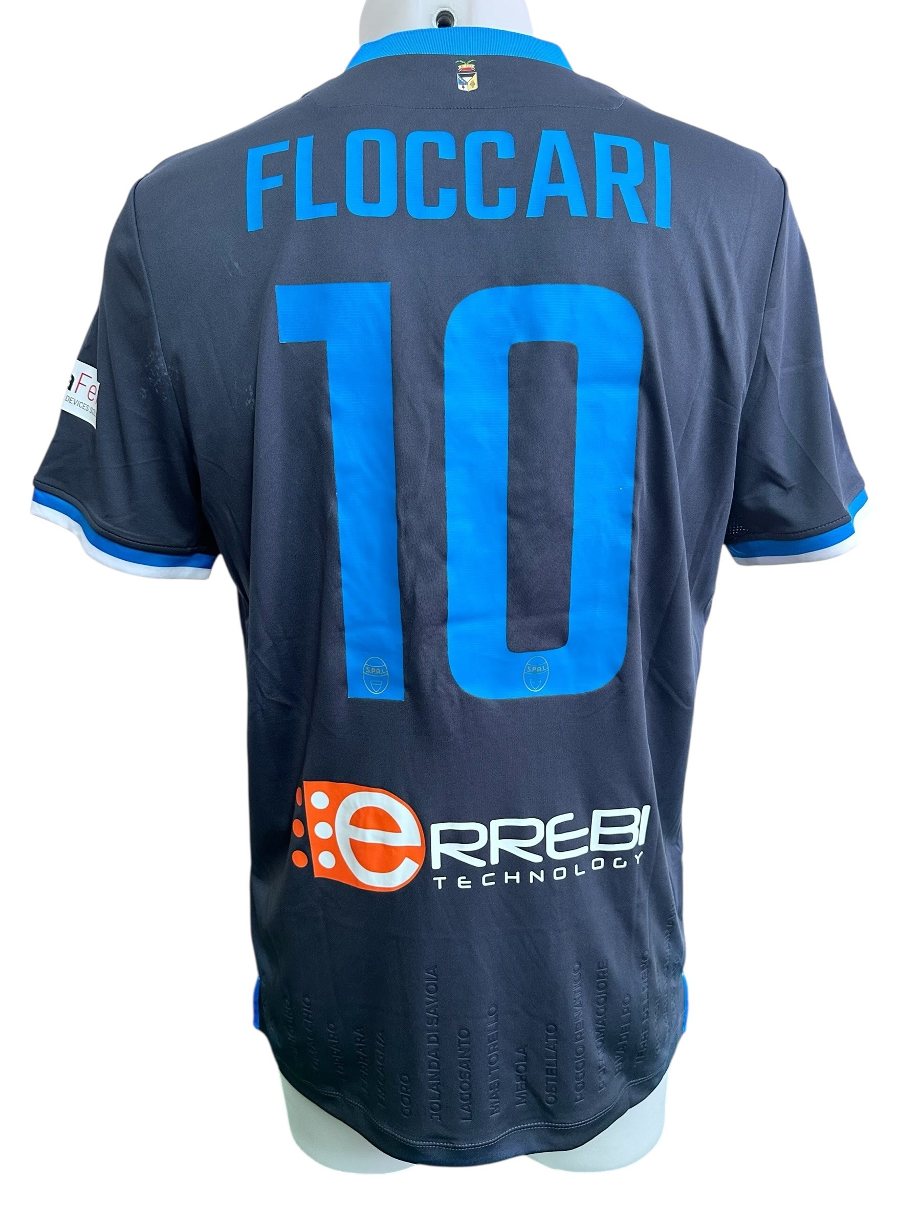 Floccari's Spal Match-Worn Shirt, 2019/20 - CharityStars