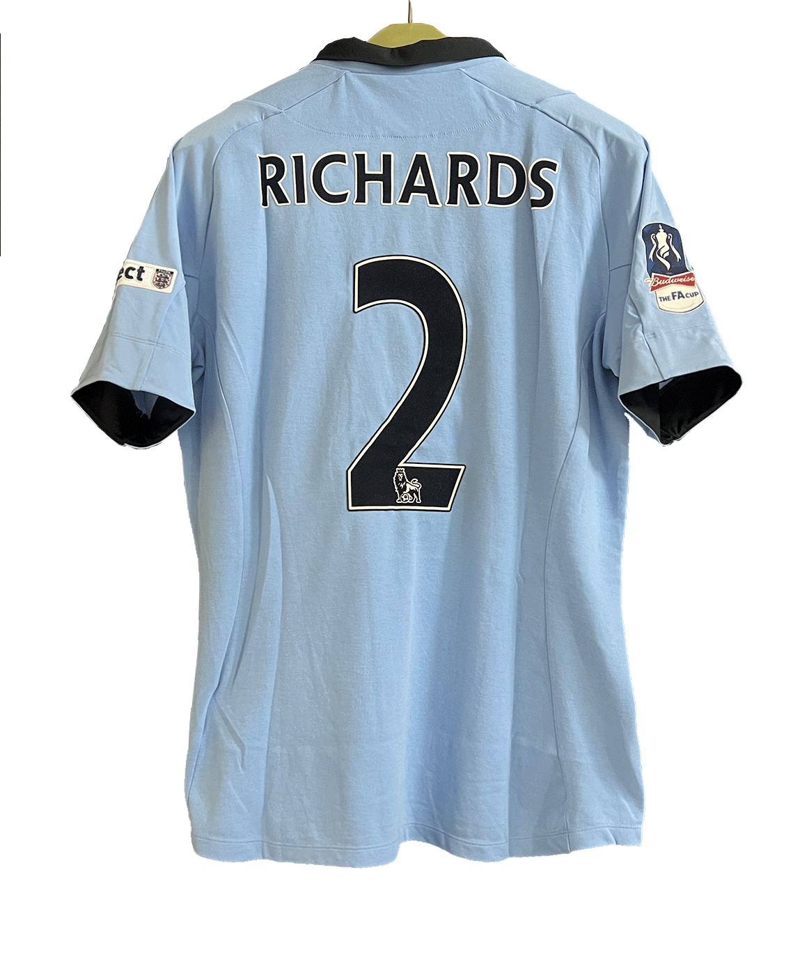 Richards' Manchester City FA Cup Final Match-Issued Shirt, vs