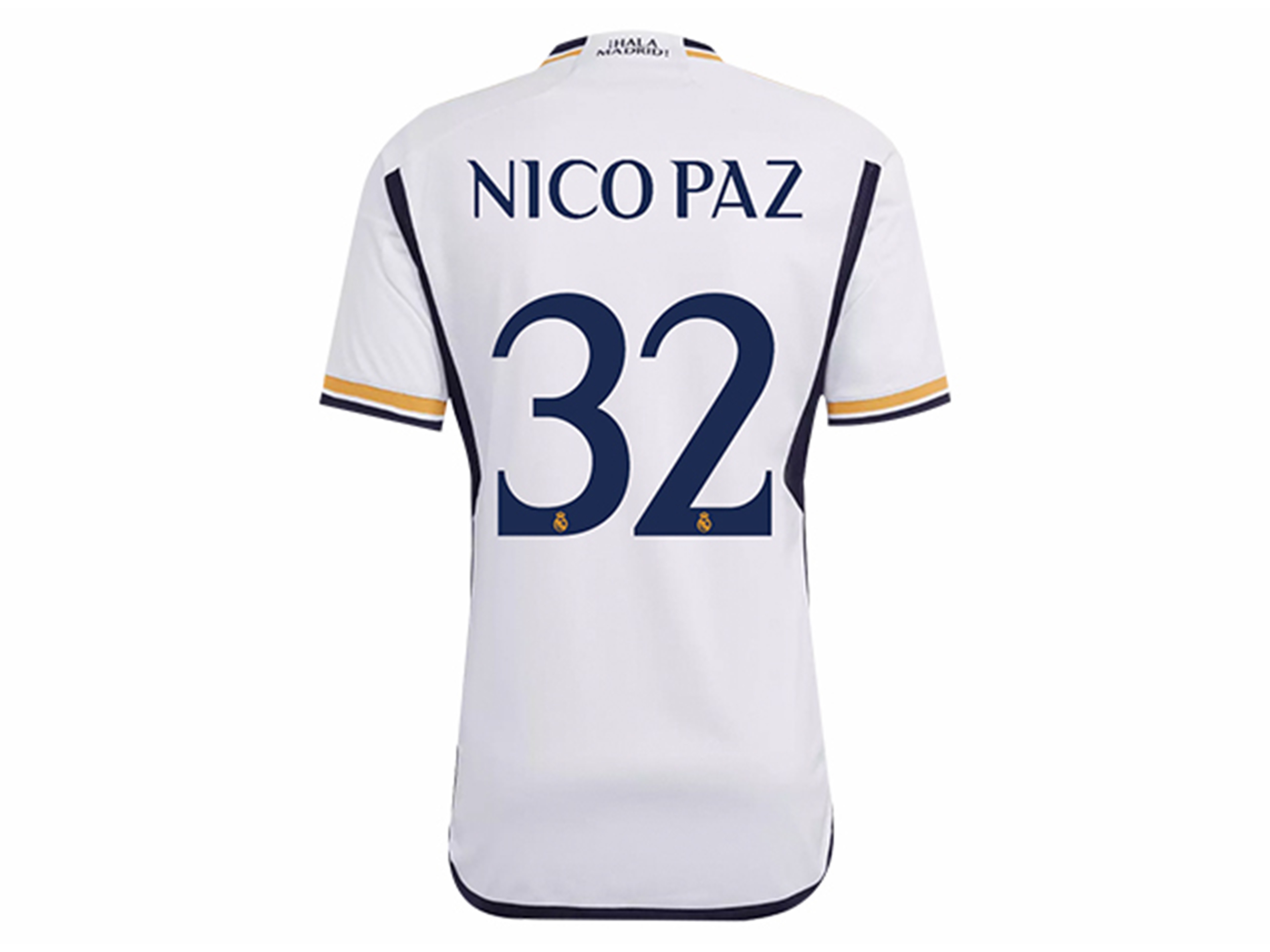写真2着セットLA PAZ FC GAME SHIRT Lサイズ 新品 Paz's Real Madrid 2023/24 Signed with Personalized Dedication